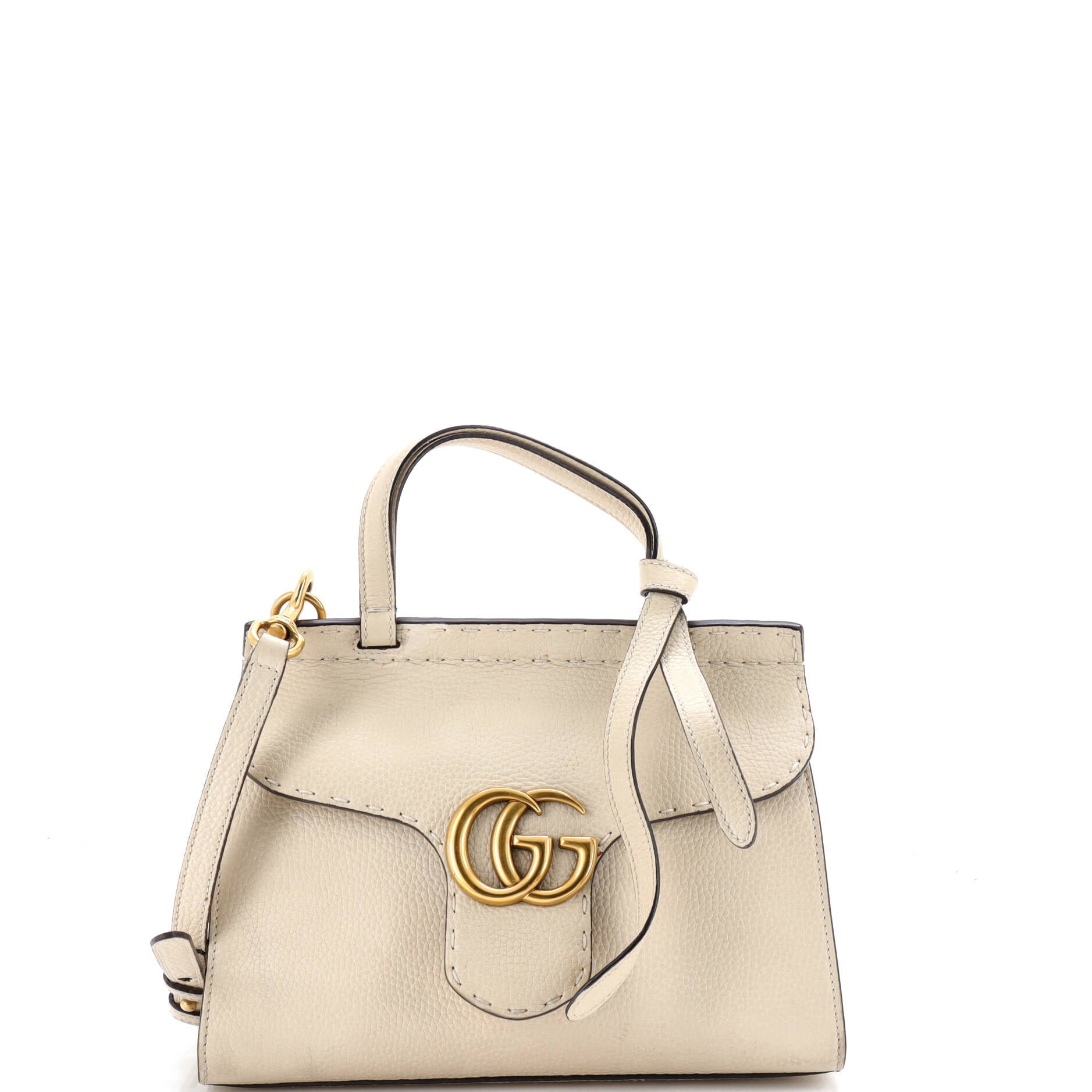GG Marmont Top Handle Bag Leather Mini