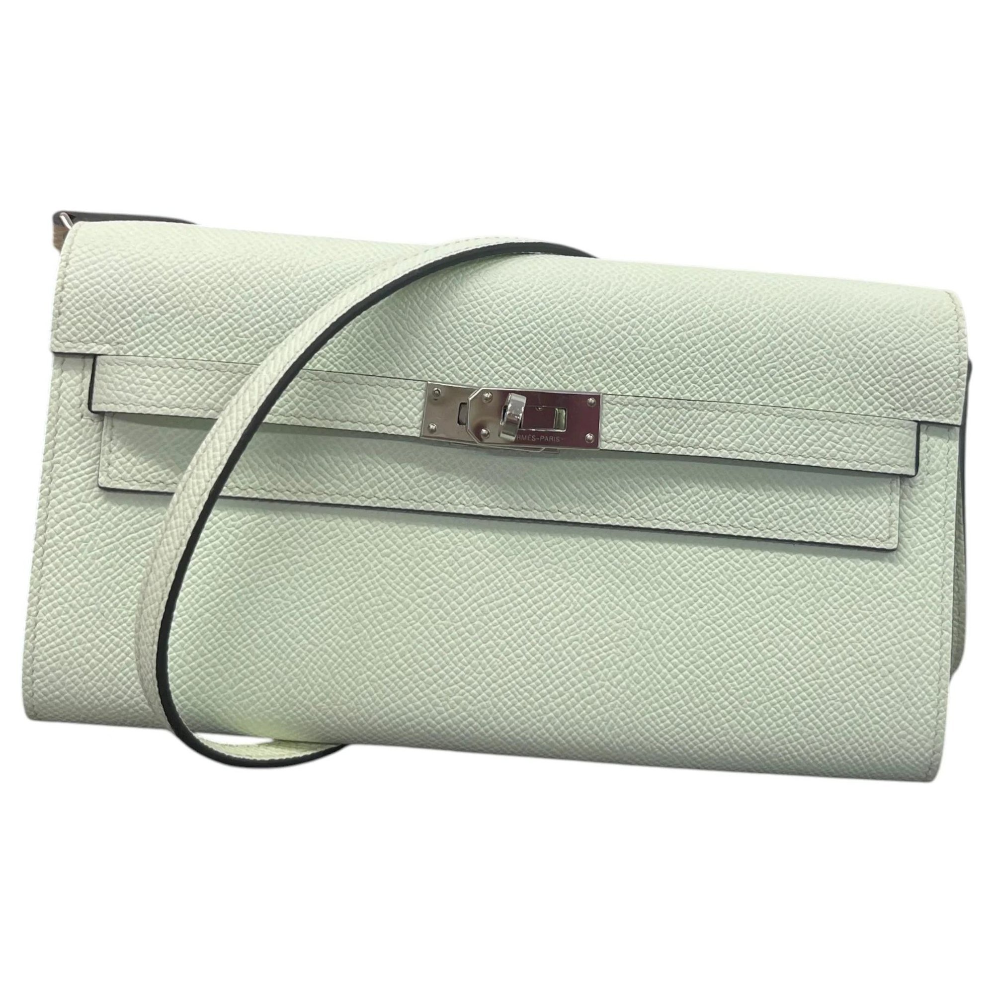Leather clutch bag
