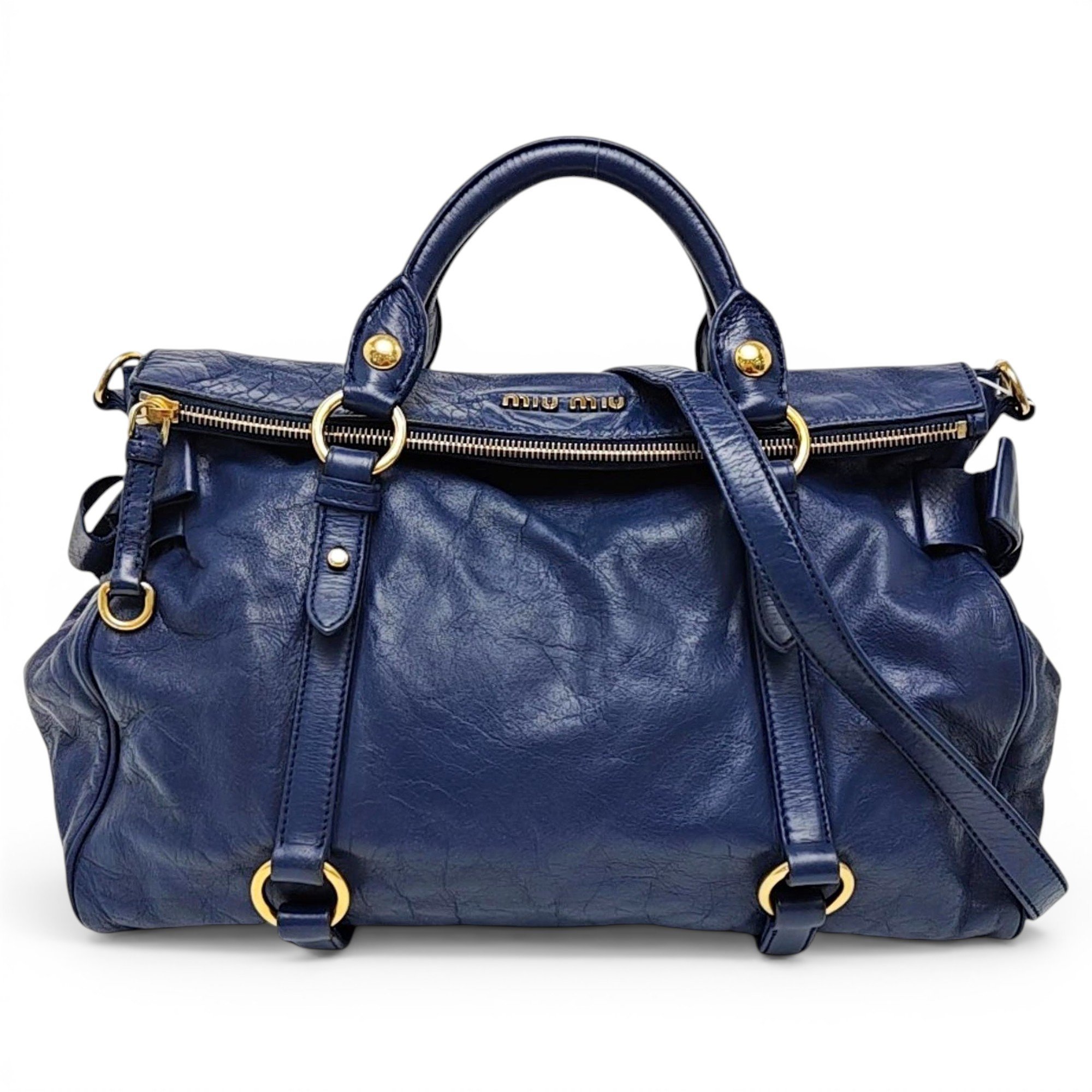 Vitello leather crossbody bag