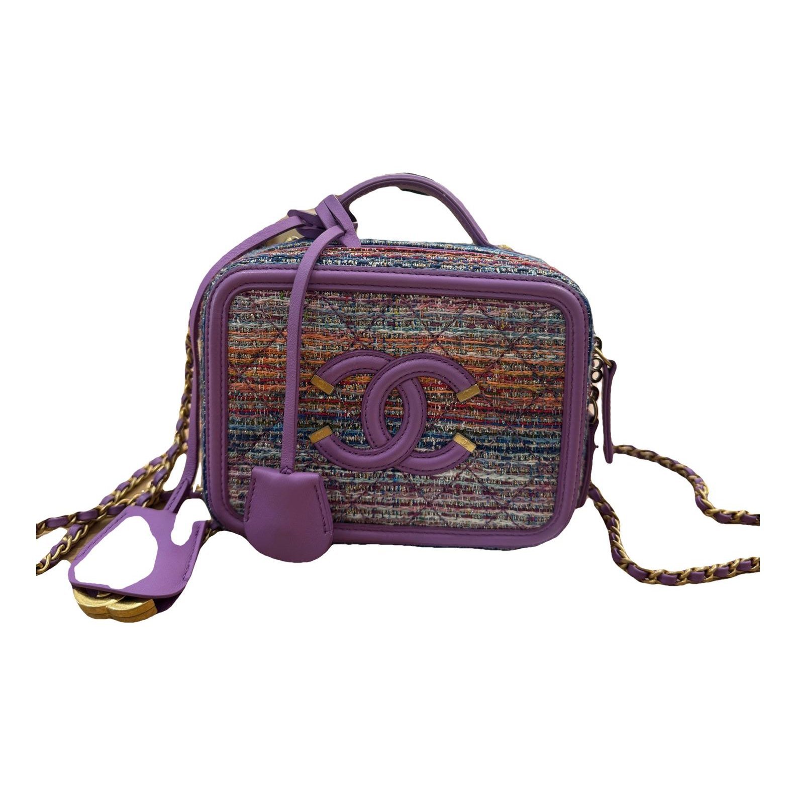 Vanity leather handbag