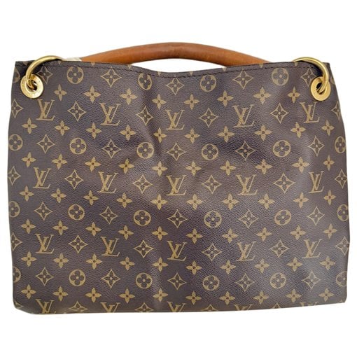 Artsy leather handbag