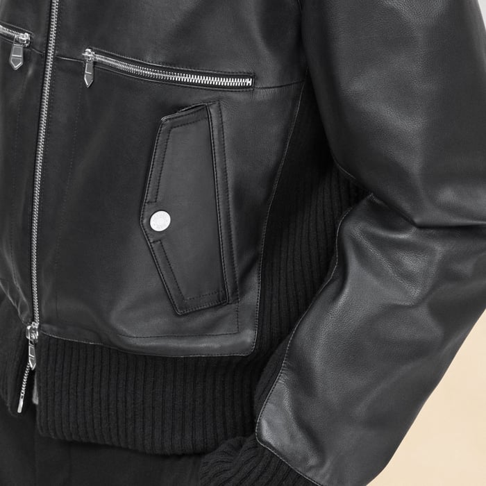 Noir Rib-trim Jacket