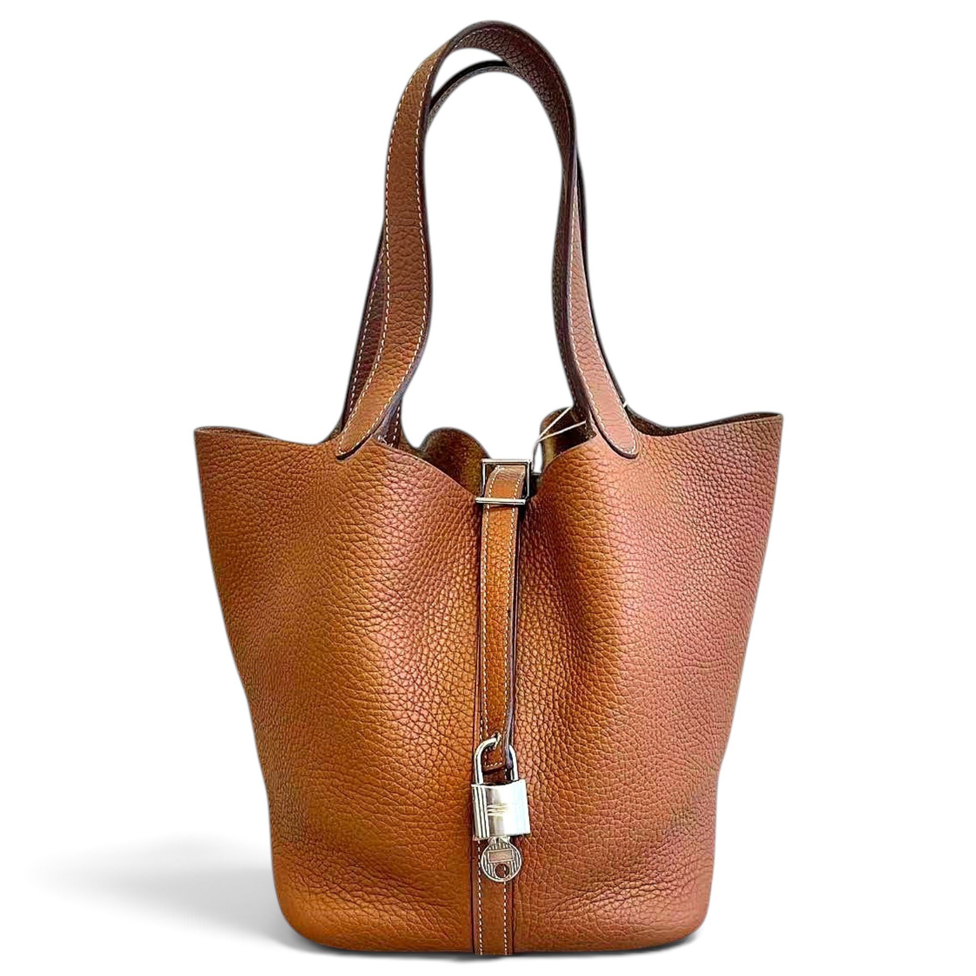 Picotin leather handbag
