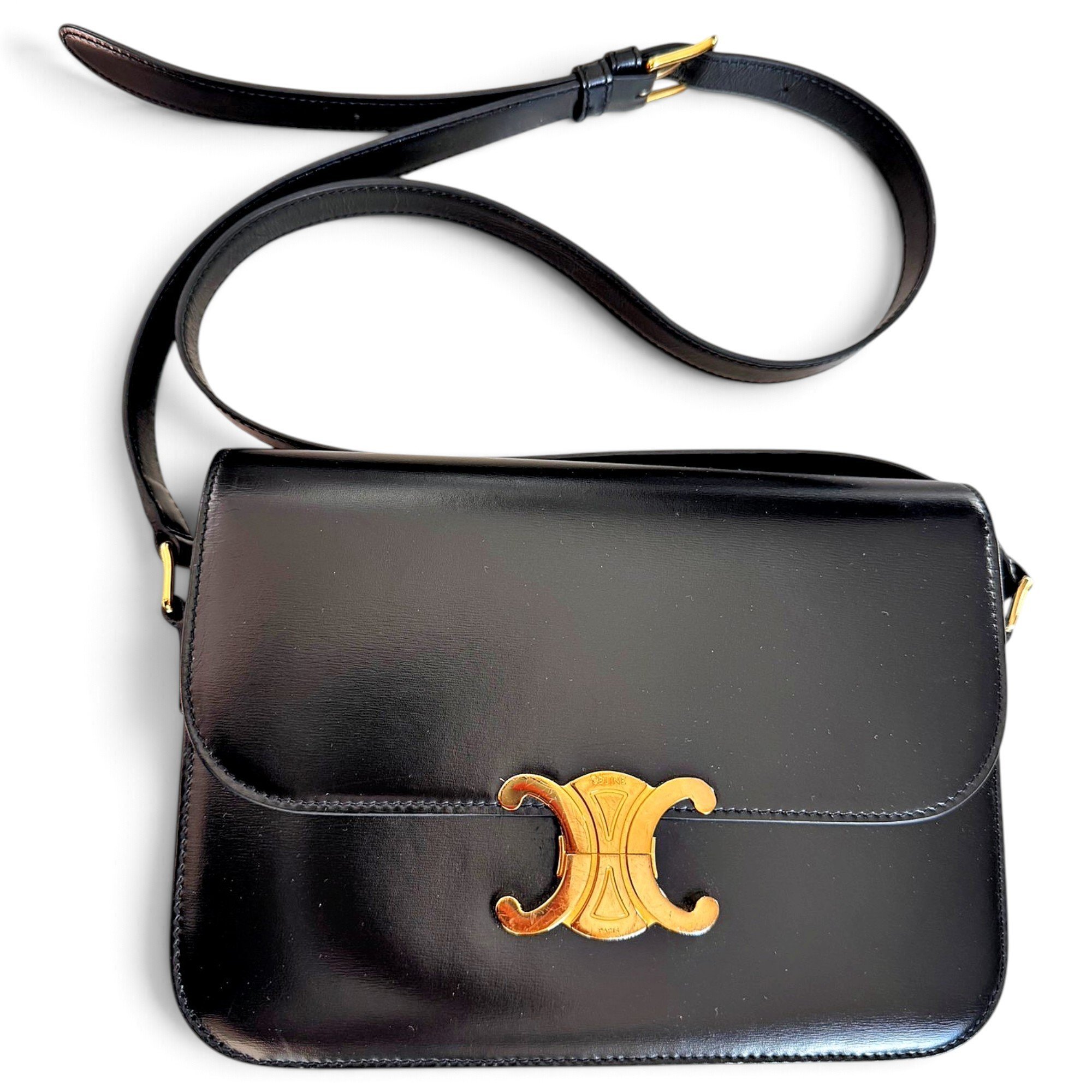 Triomphe leather handbag