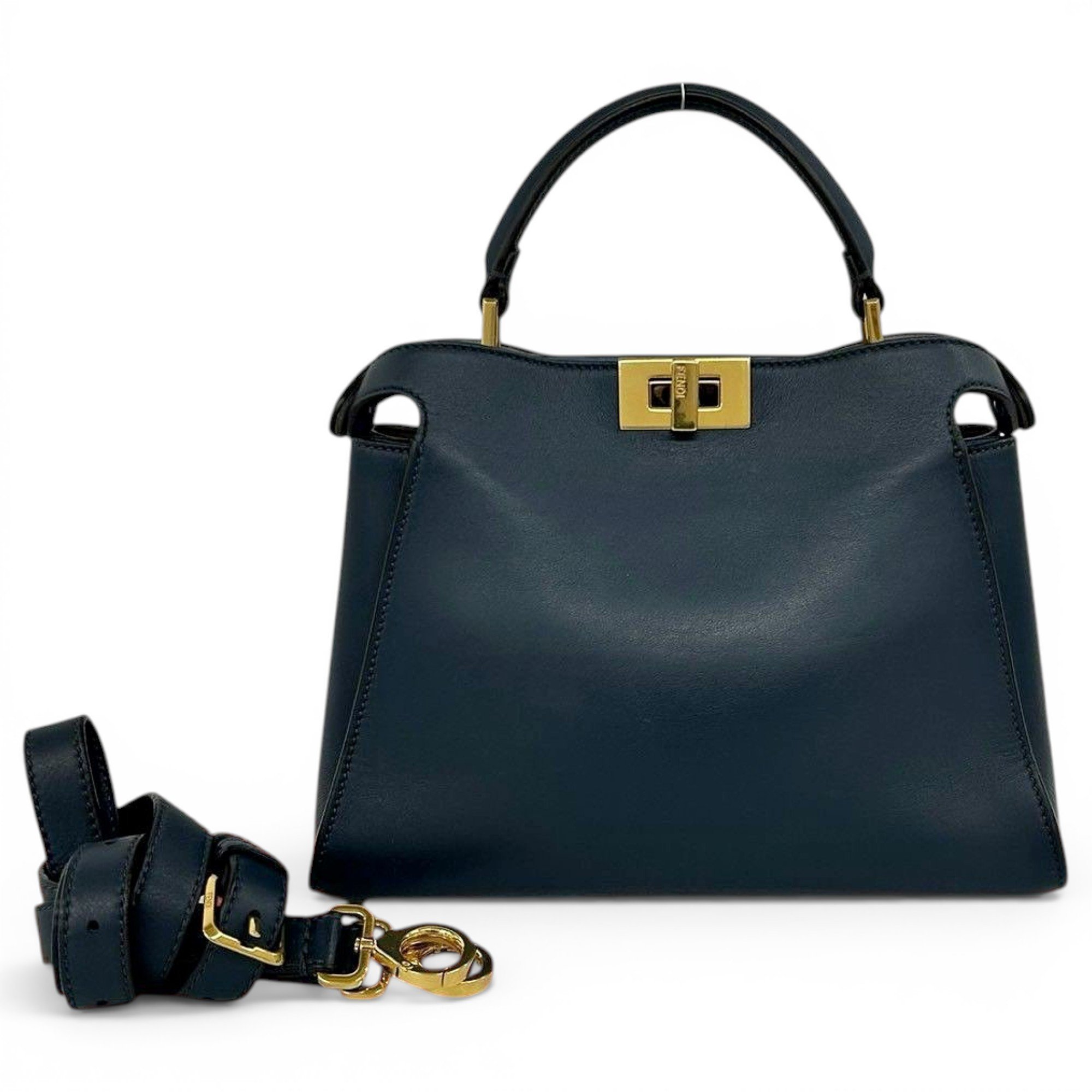 Peekaboo leather handbag