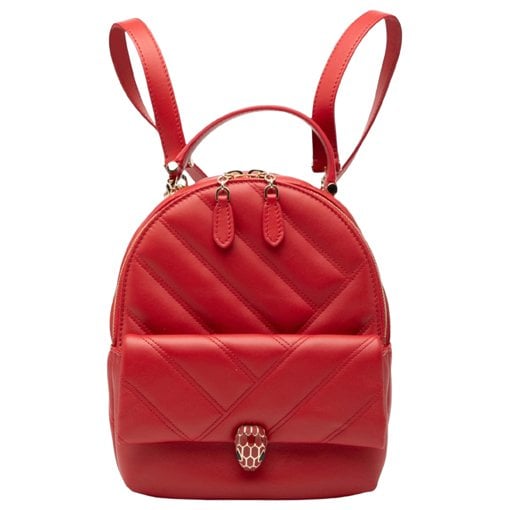 Serpenti leather handbag