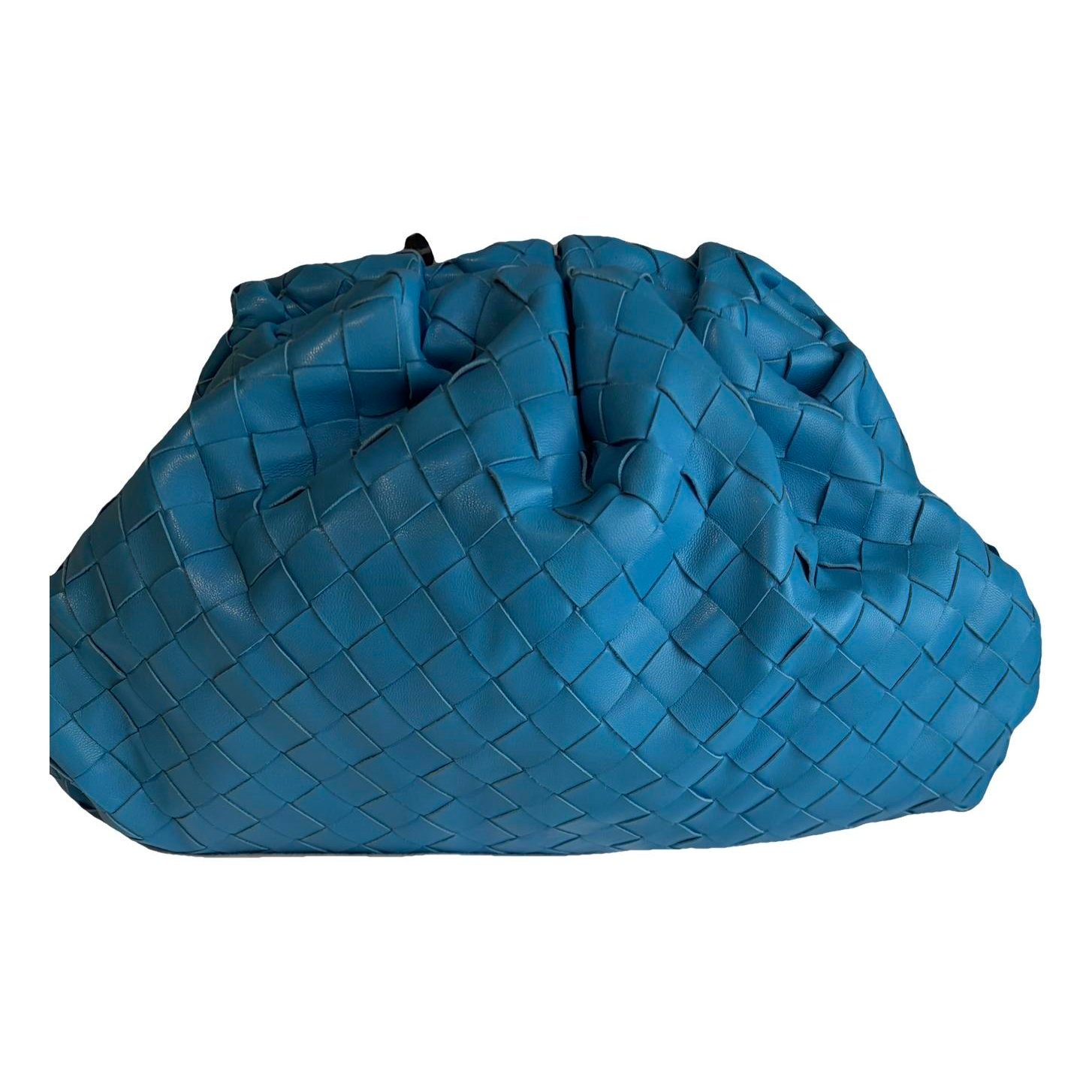 Pouch leather clutch bag
