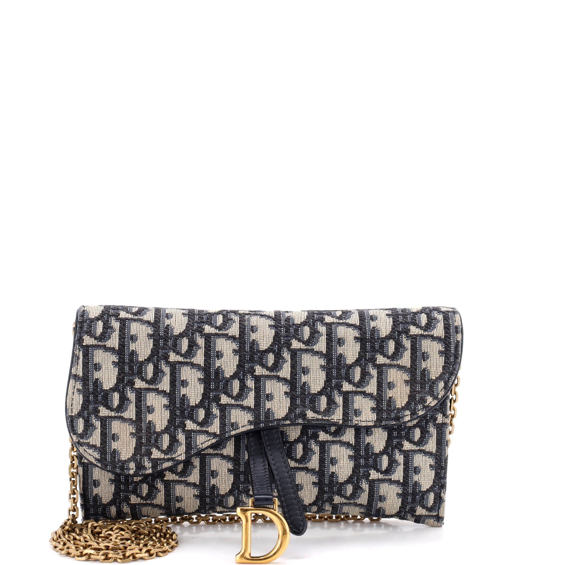 Saddle Chain Wallet Oblique Canvas