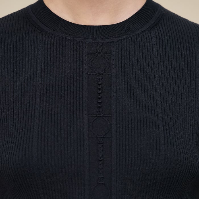 Bleu Noir Short-sleeve Sweater