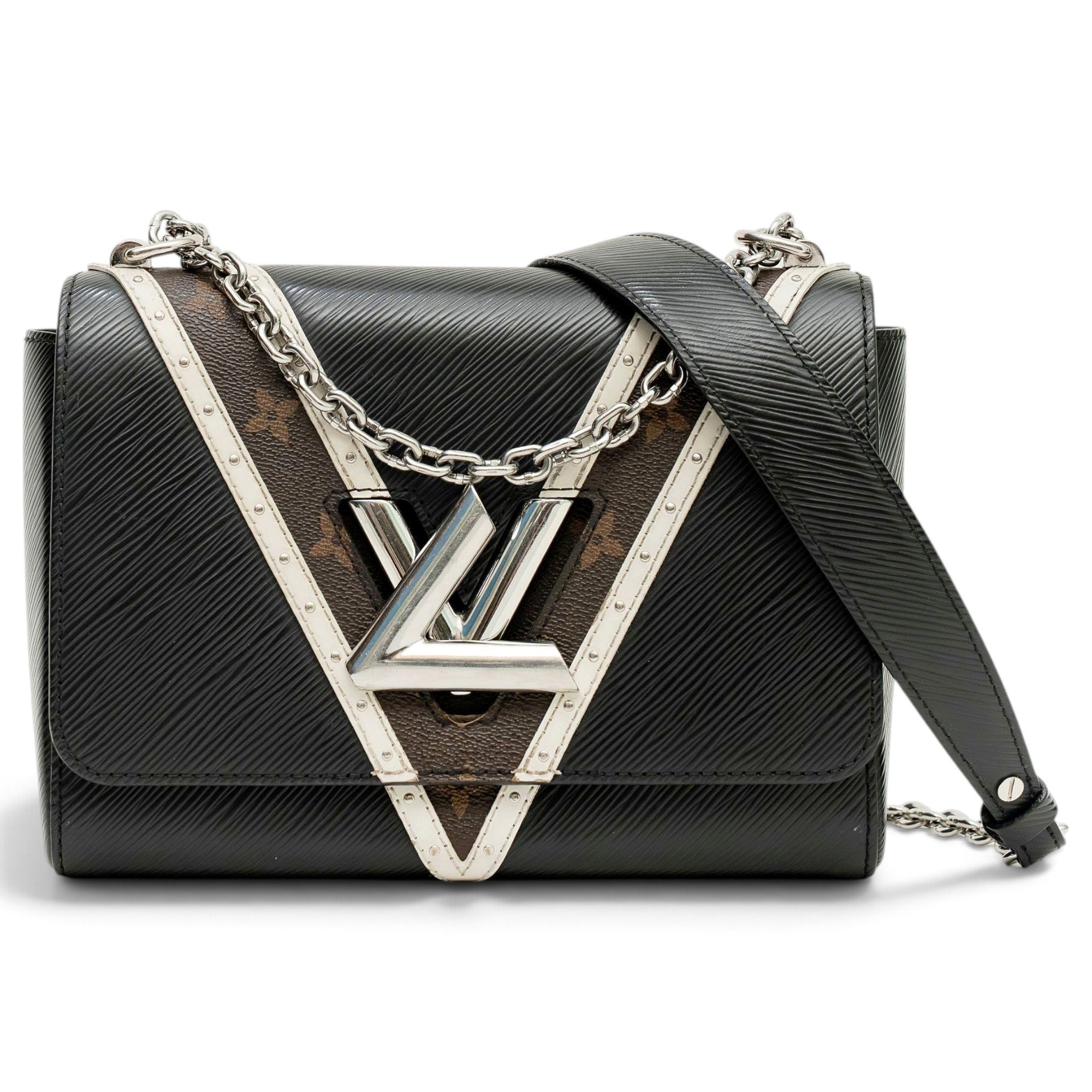 Twist leather crossbody bag