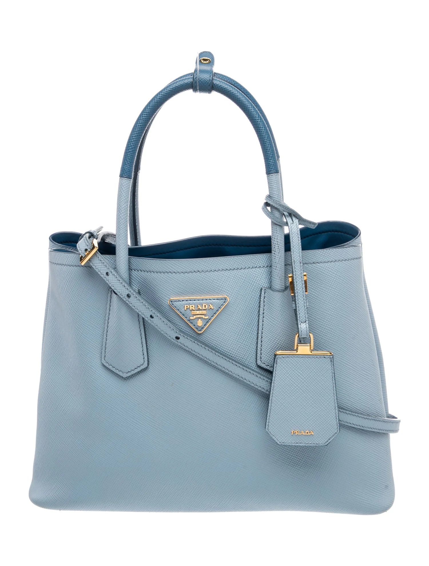 Saffiano Leather Double Bag Medium