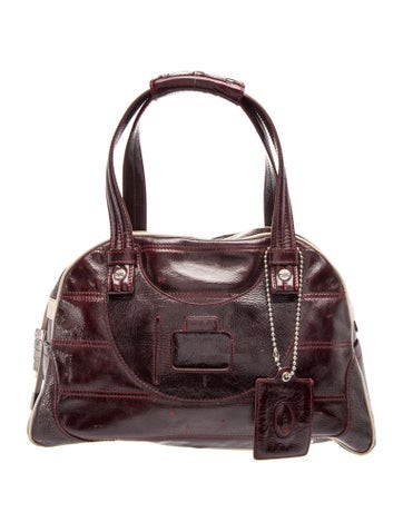 Patent Leather Top Handle Bag