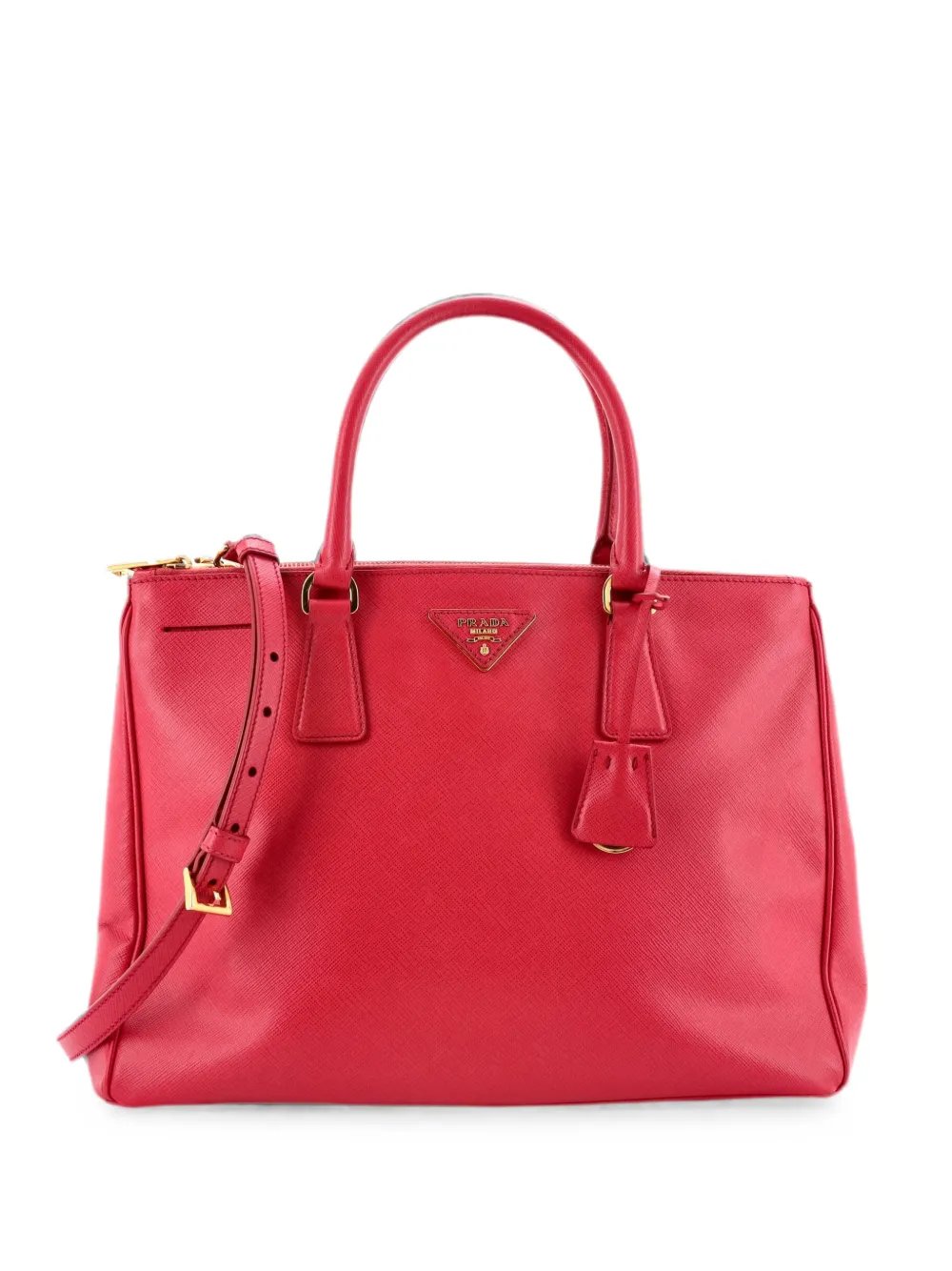 Double Zip Lux Saffiano Leather Medium tote bag