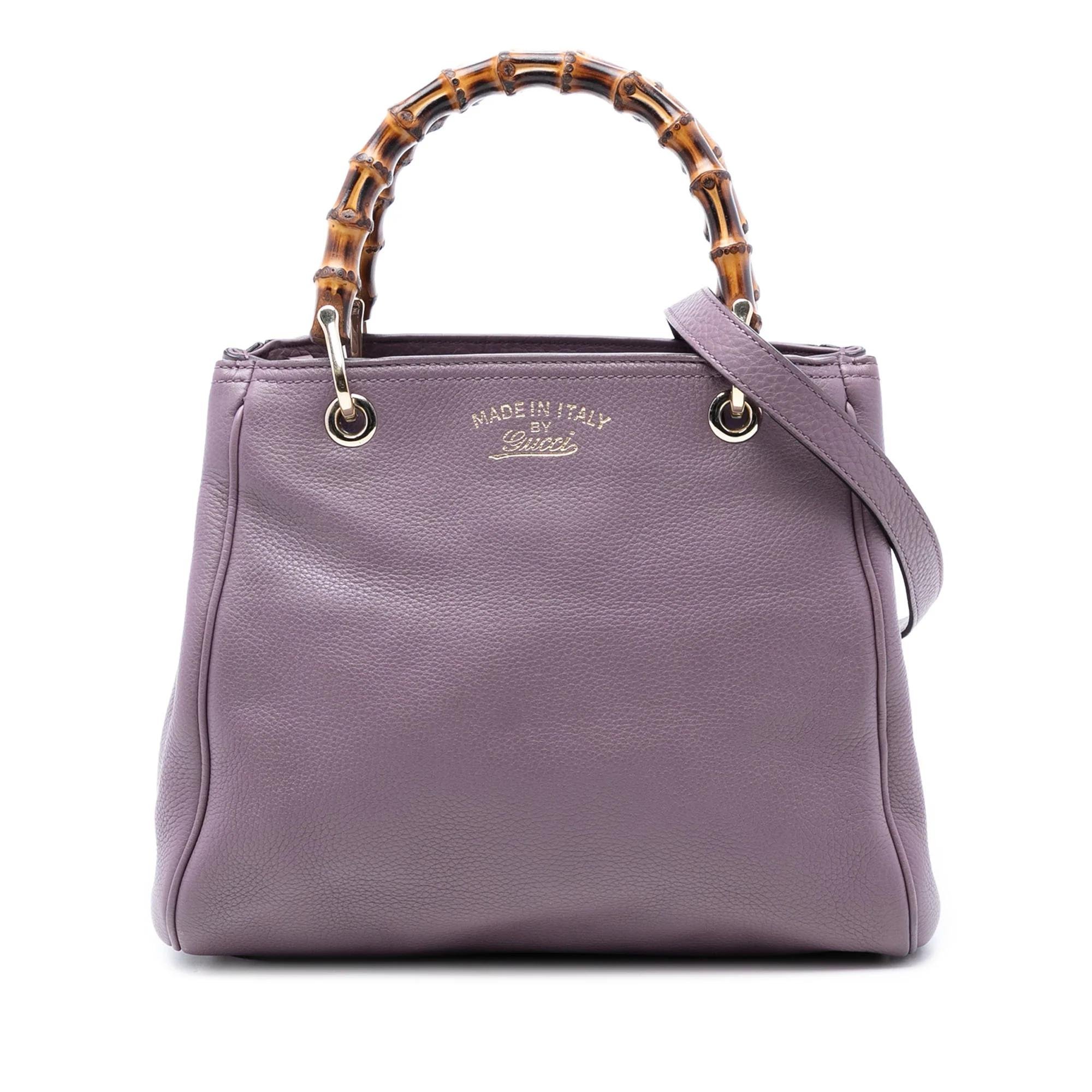 Bamboo Shopper leather satchel