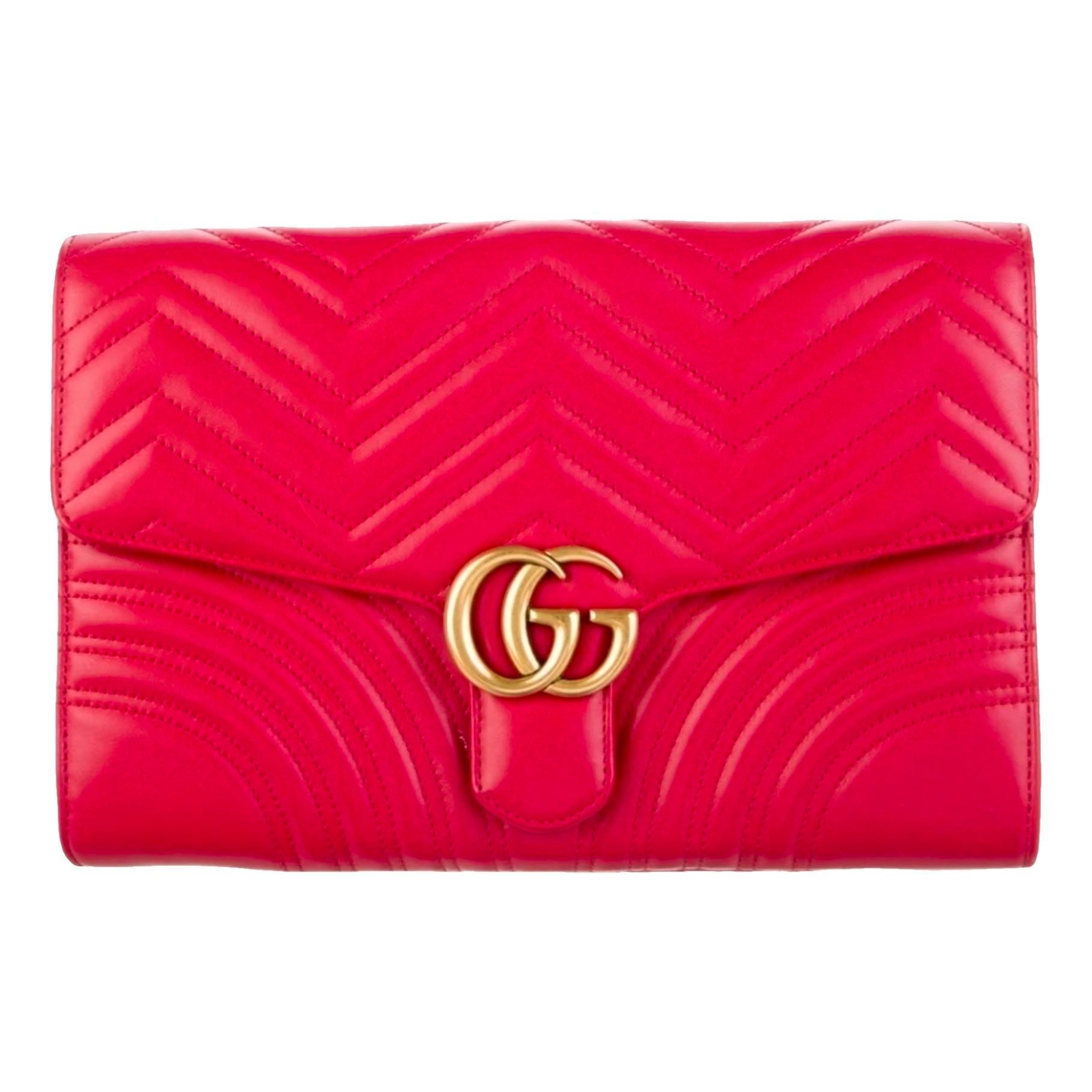 Leather clutch bag