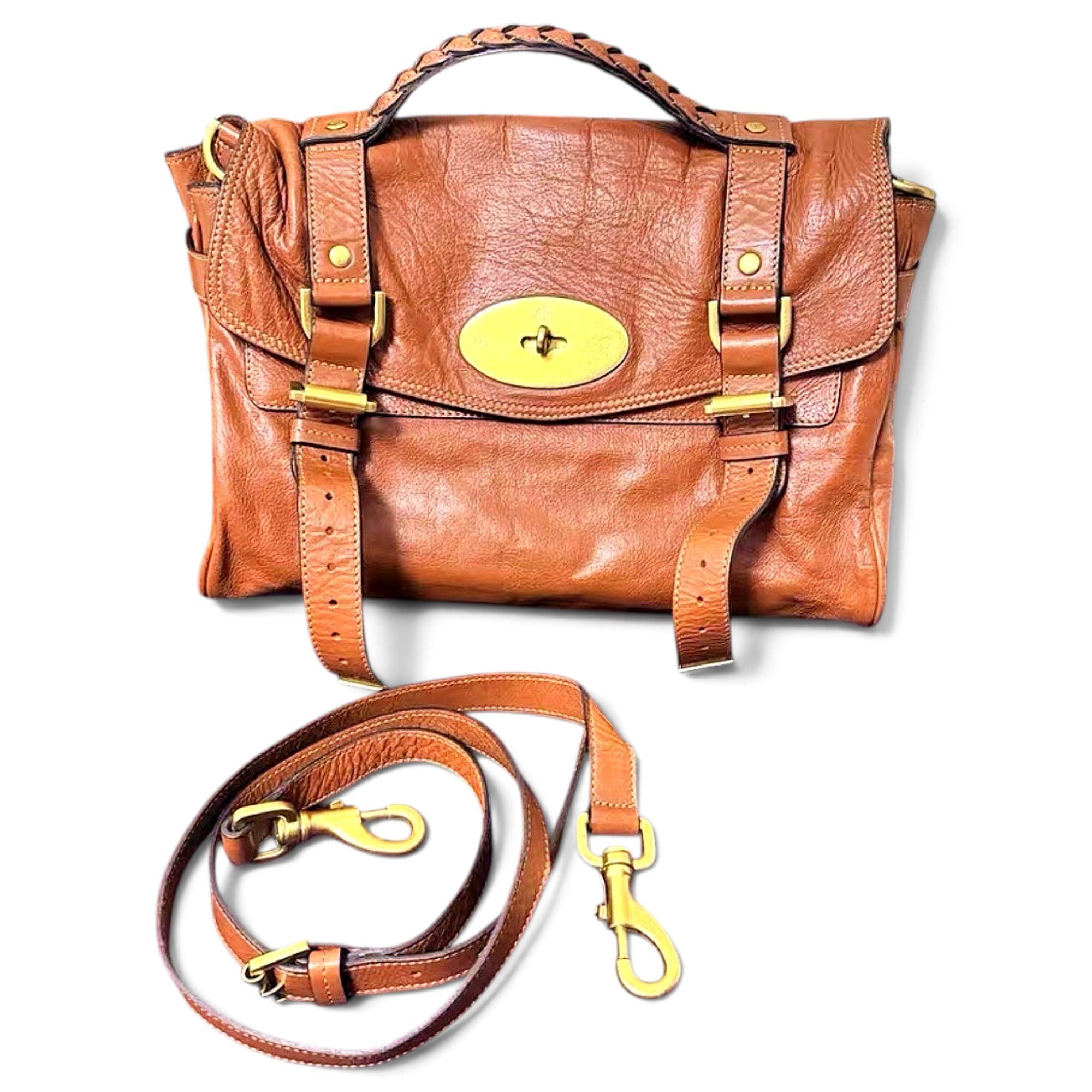 Alexa leather satchel