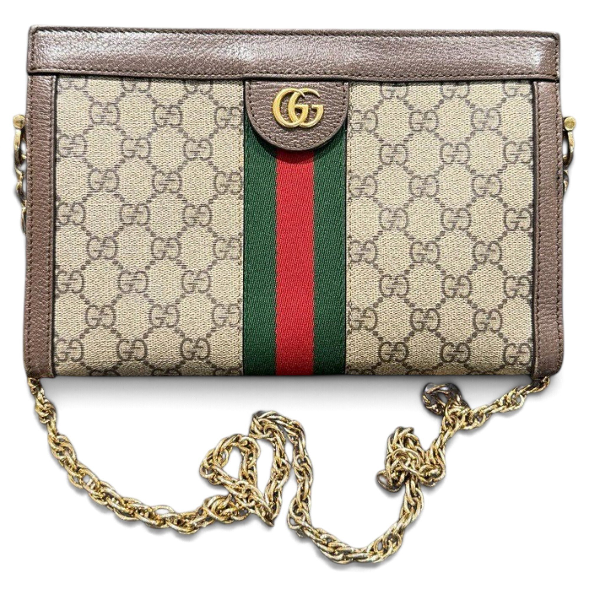 Ophidia Chain leather handbag