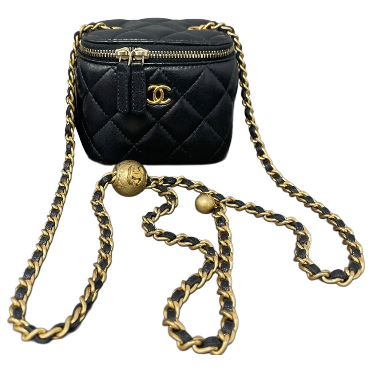 Trendy CC Vanity leather handbag