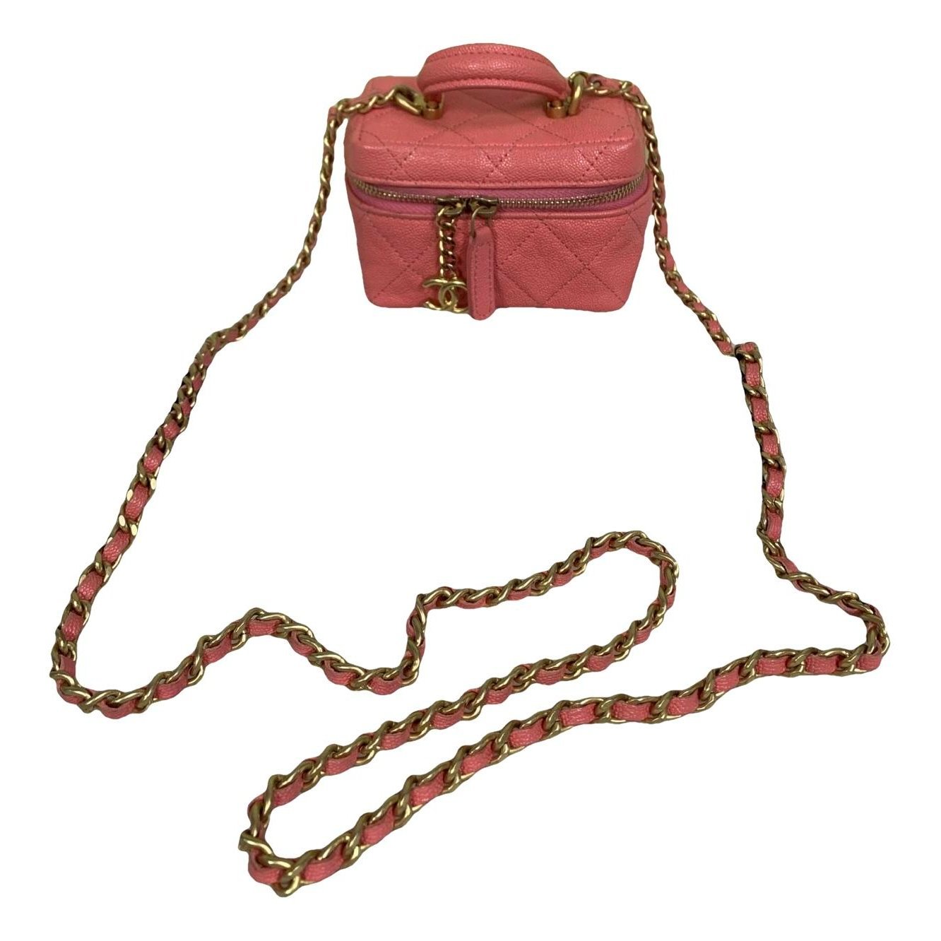 Trendy CC Vanity leather handbag