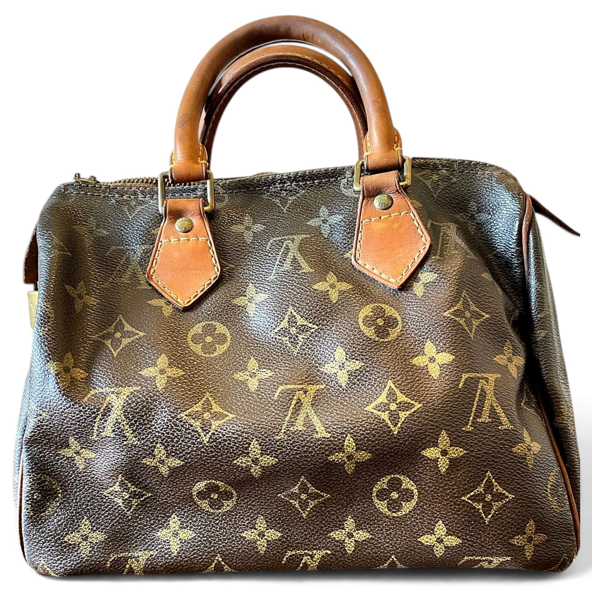 Speedy leather handbag