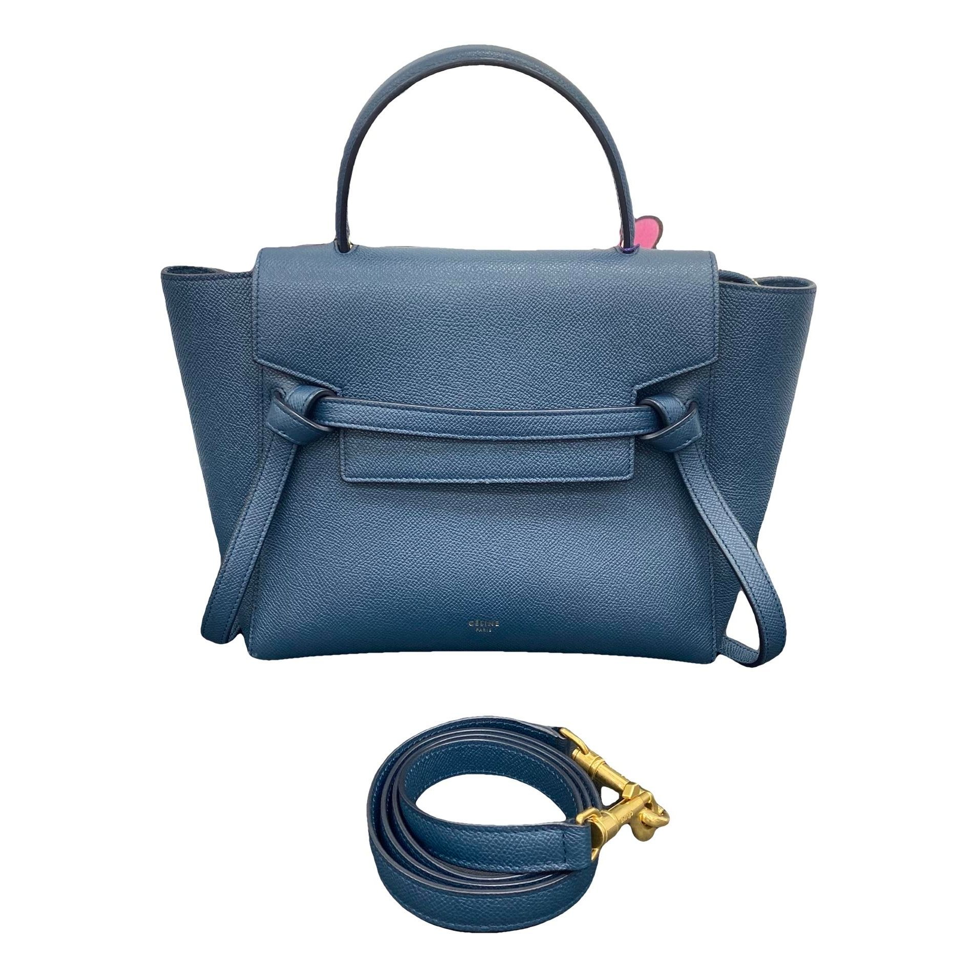 Belt leather handbag