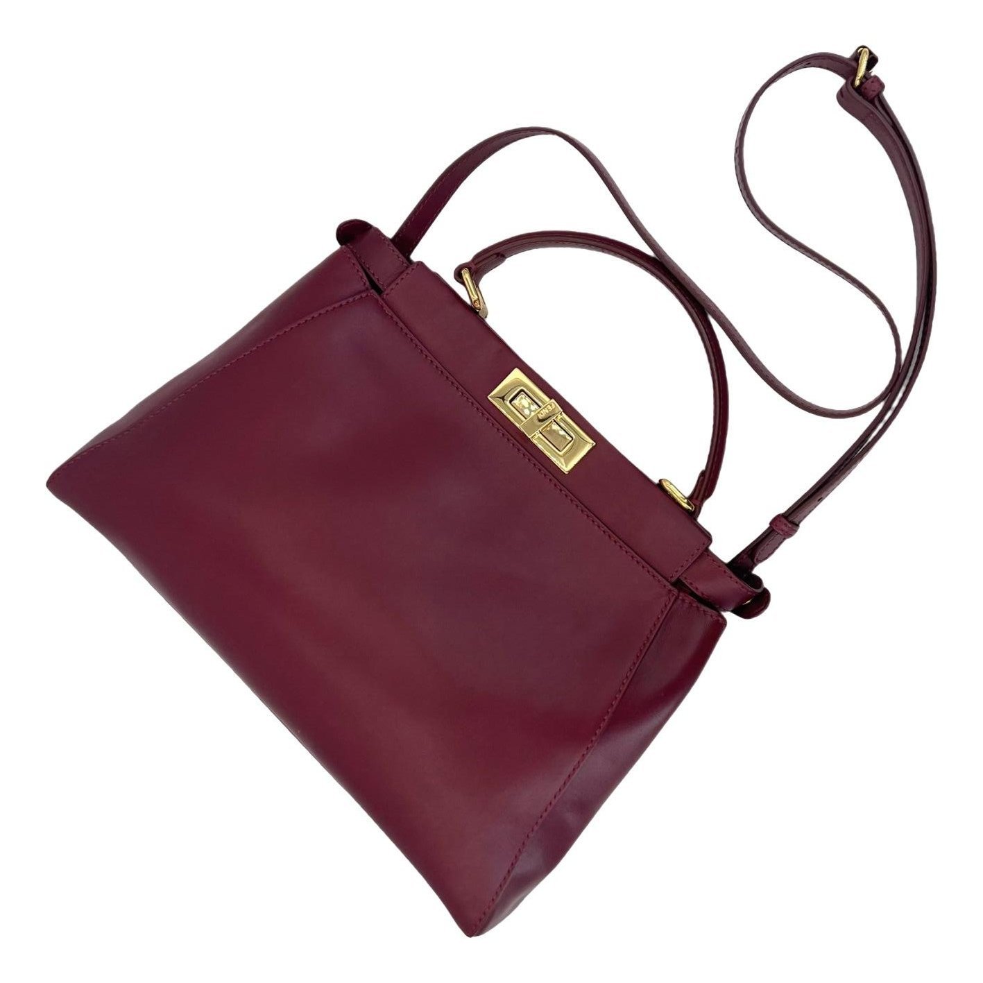 Peekaboo leather handbag