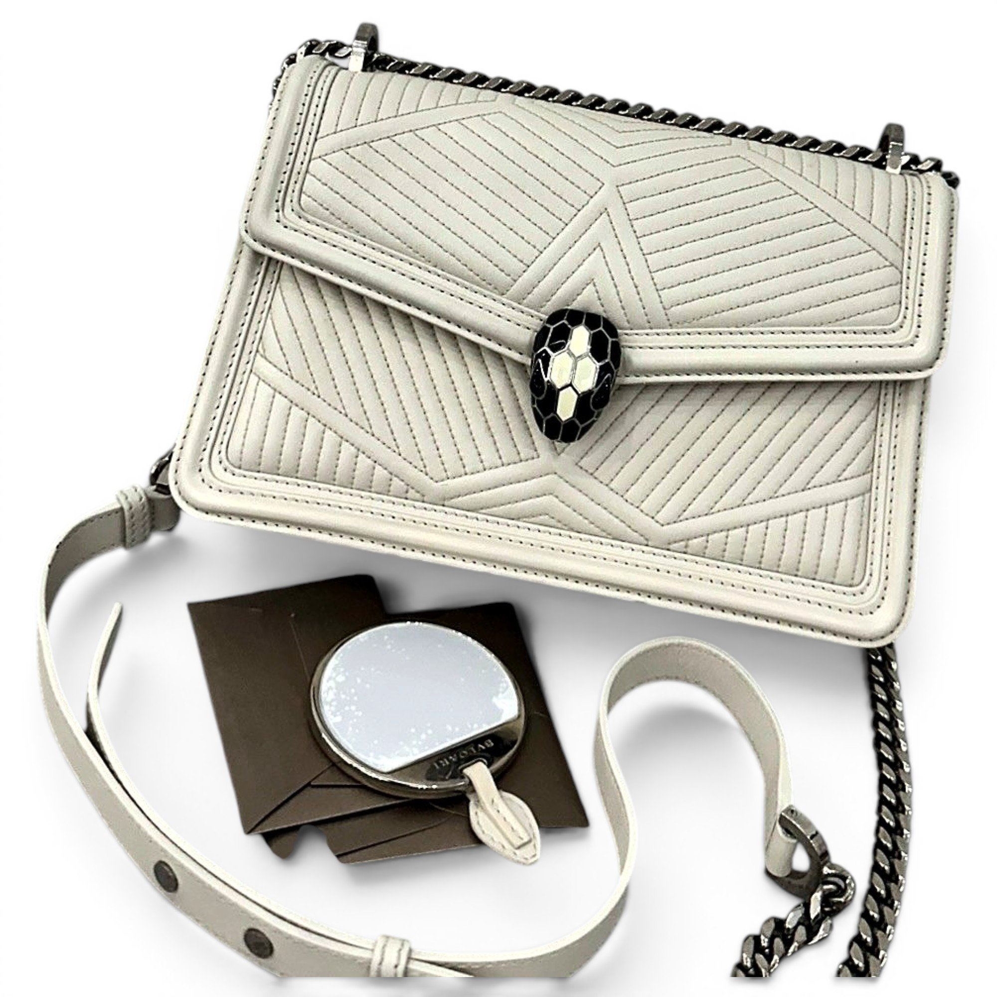 Serpenti leather handbag