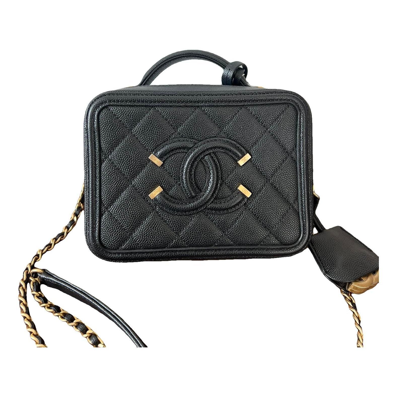 Vanity leather handbag