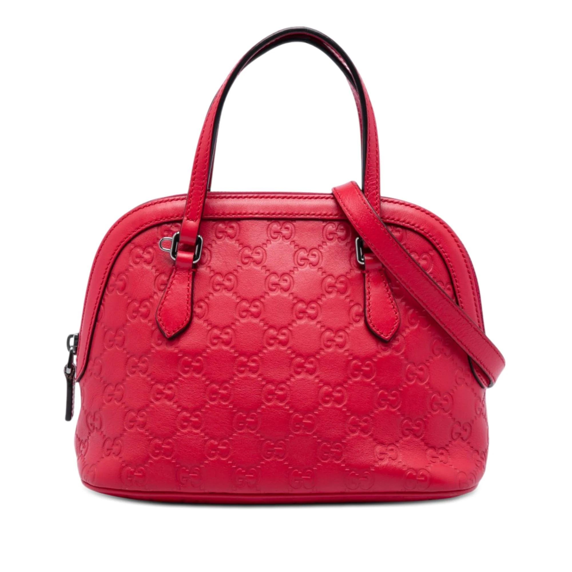 Dôme leather satchel