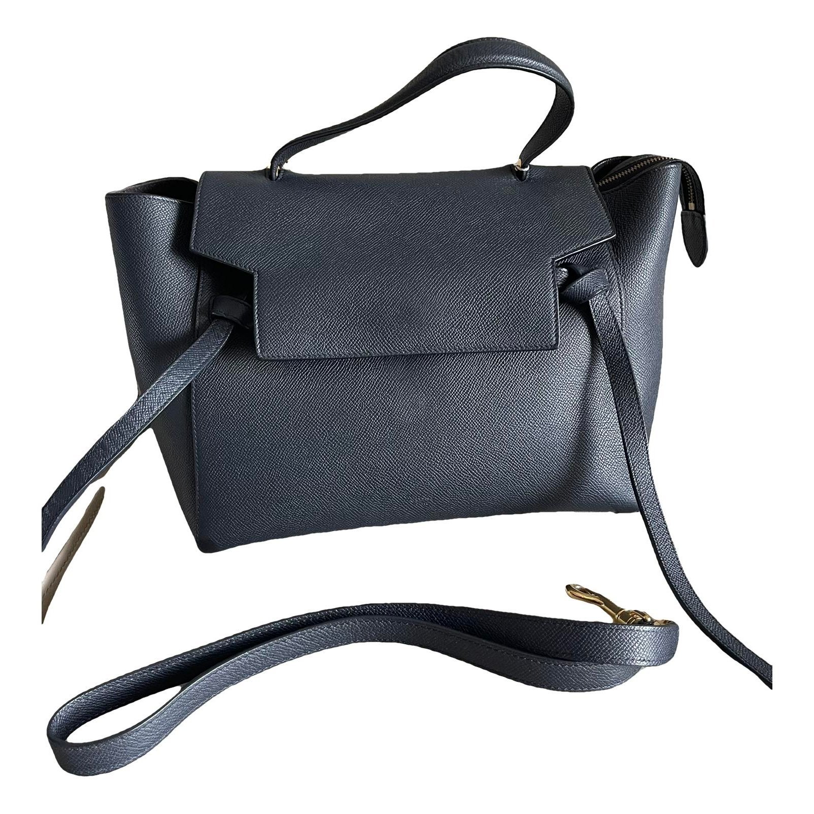 Belt leather handbag