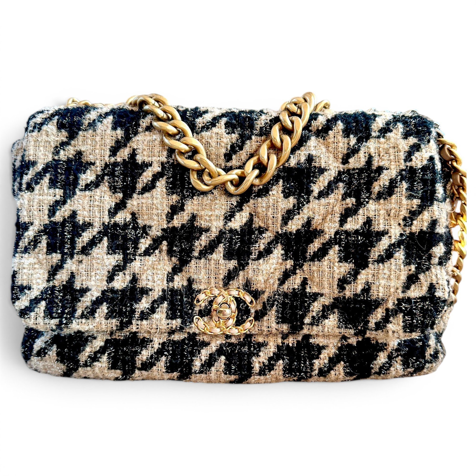 Chanel 19 tweed handbag