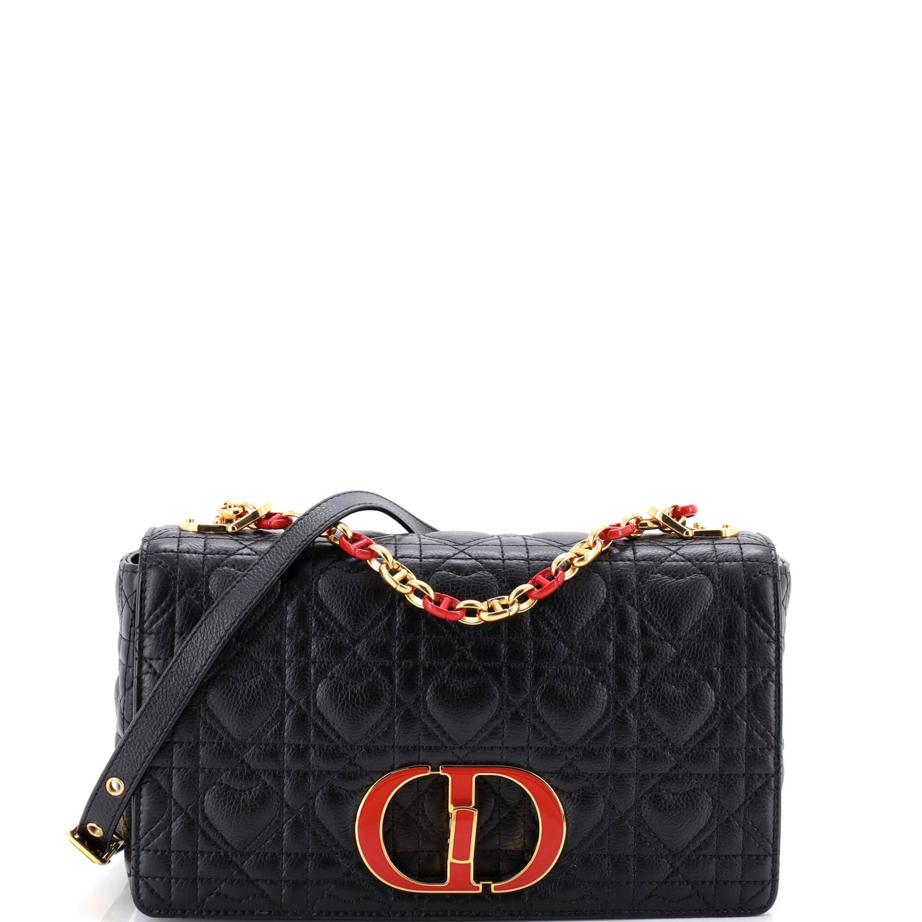 Caro Bag Cannage Quilt Calfskin New Medium