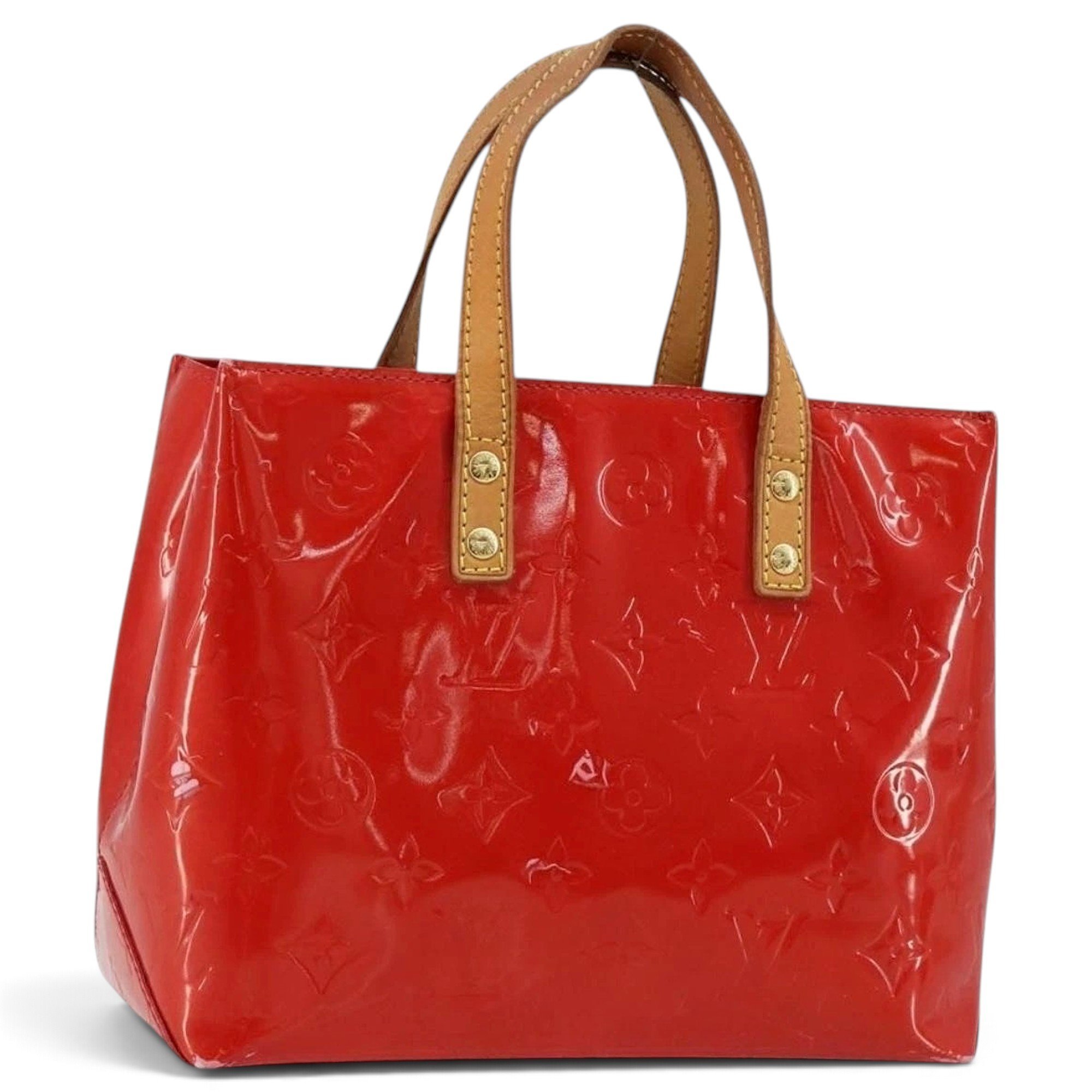 Patent leather handbag