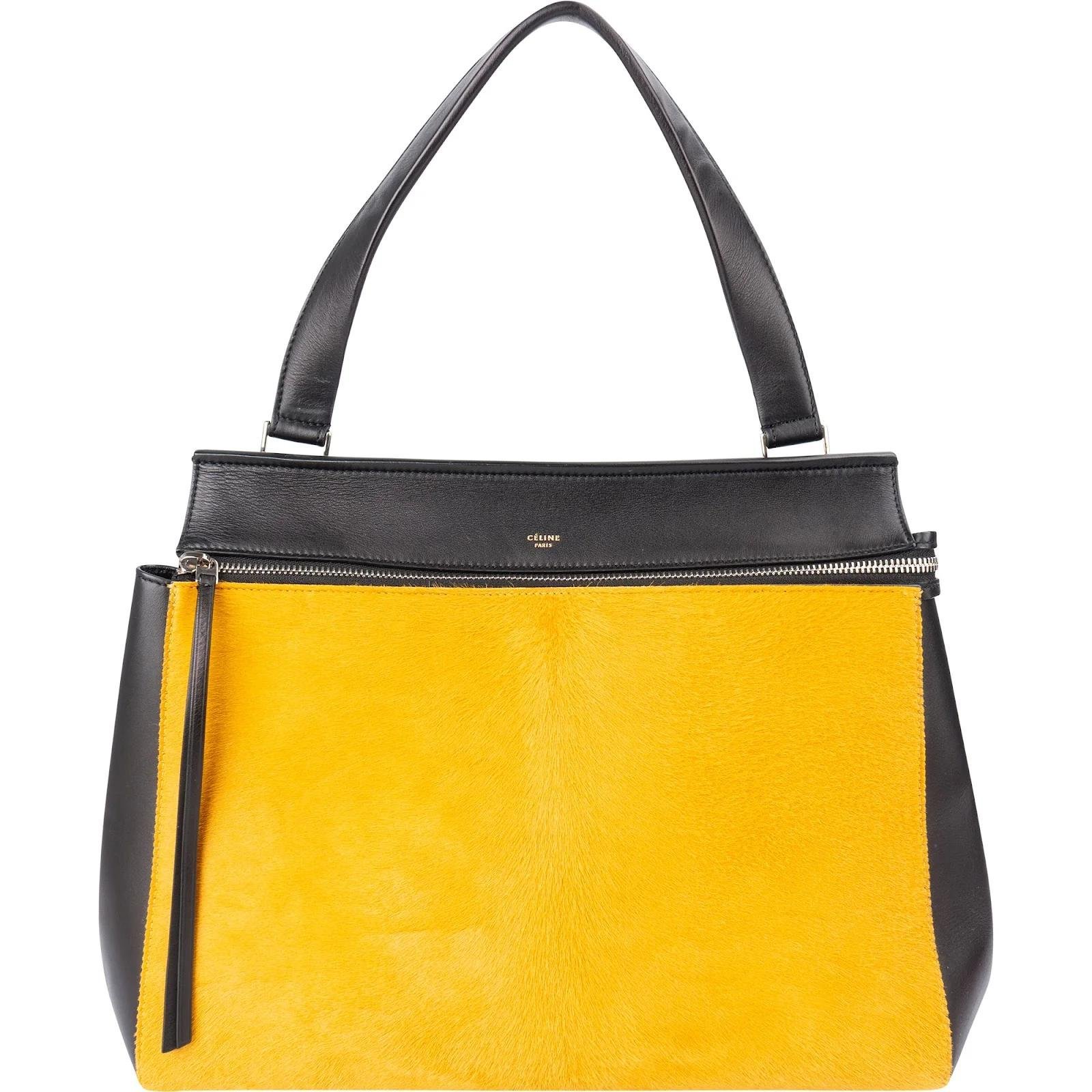 Edge leather handbag