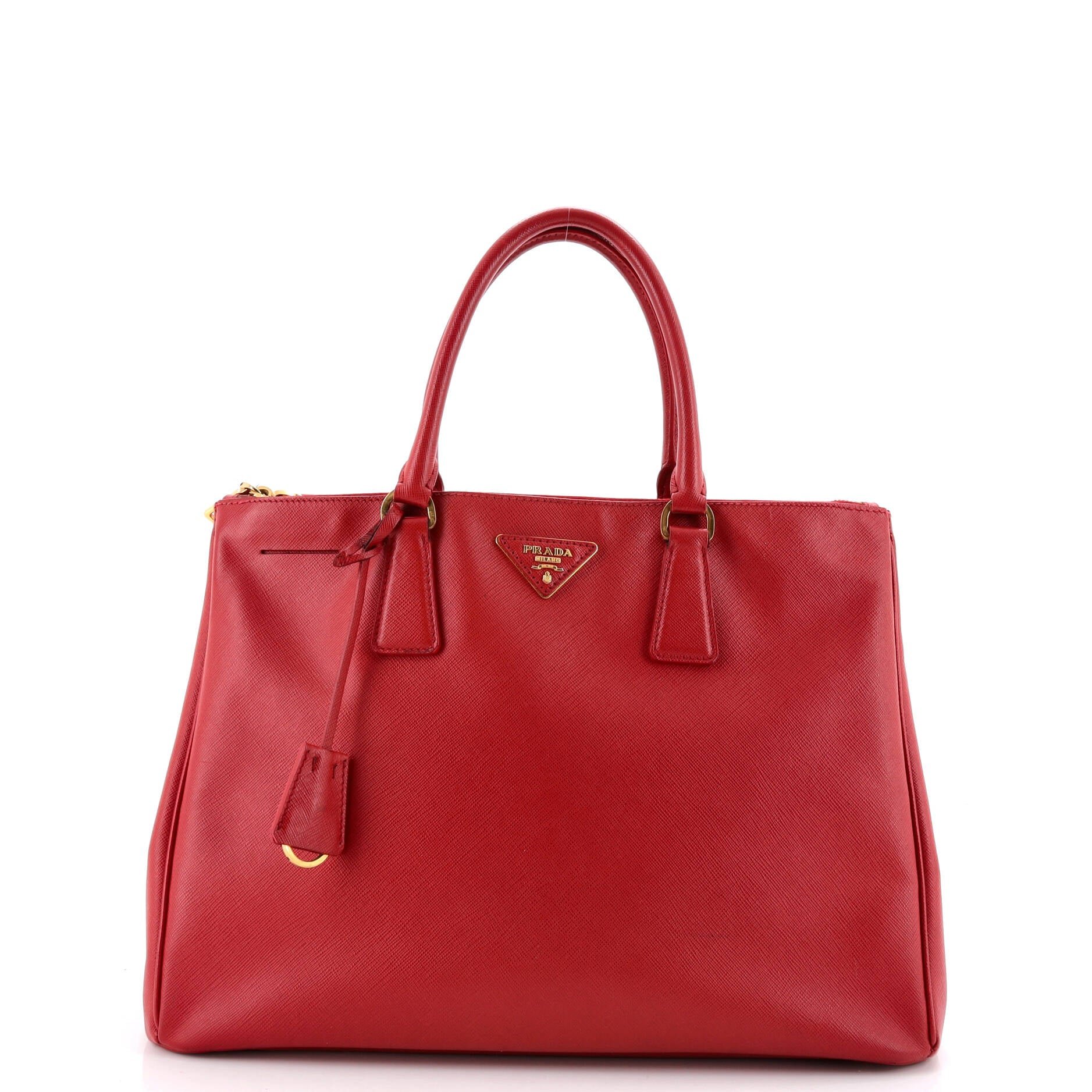 Double Zip Lux Tote Saffiano Leather XL