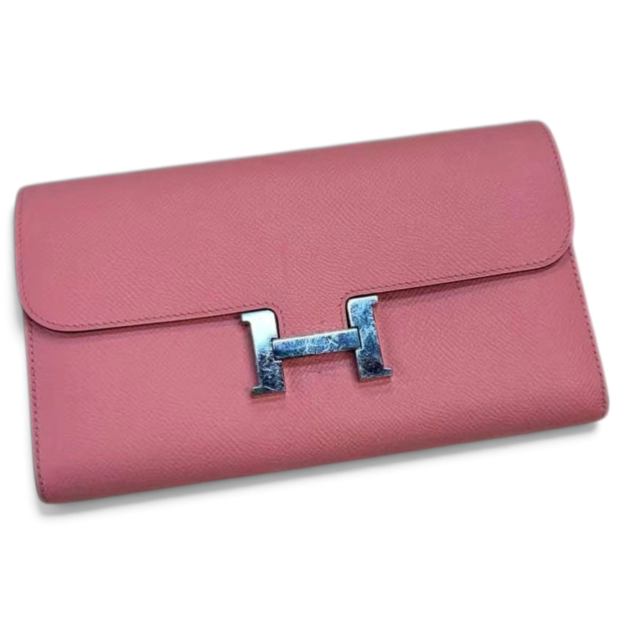 Constance leather clutch bag