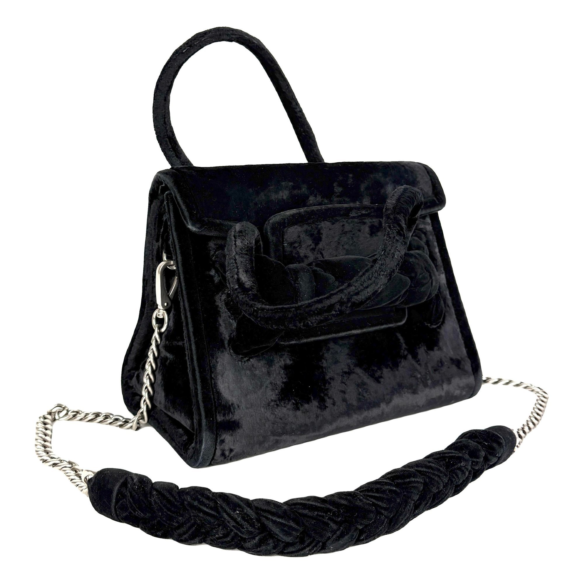 Velvet handbag