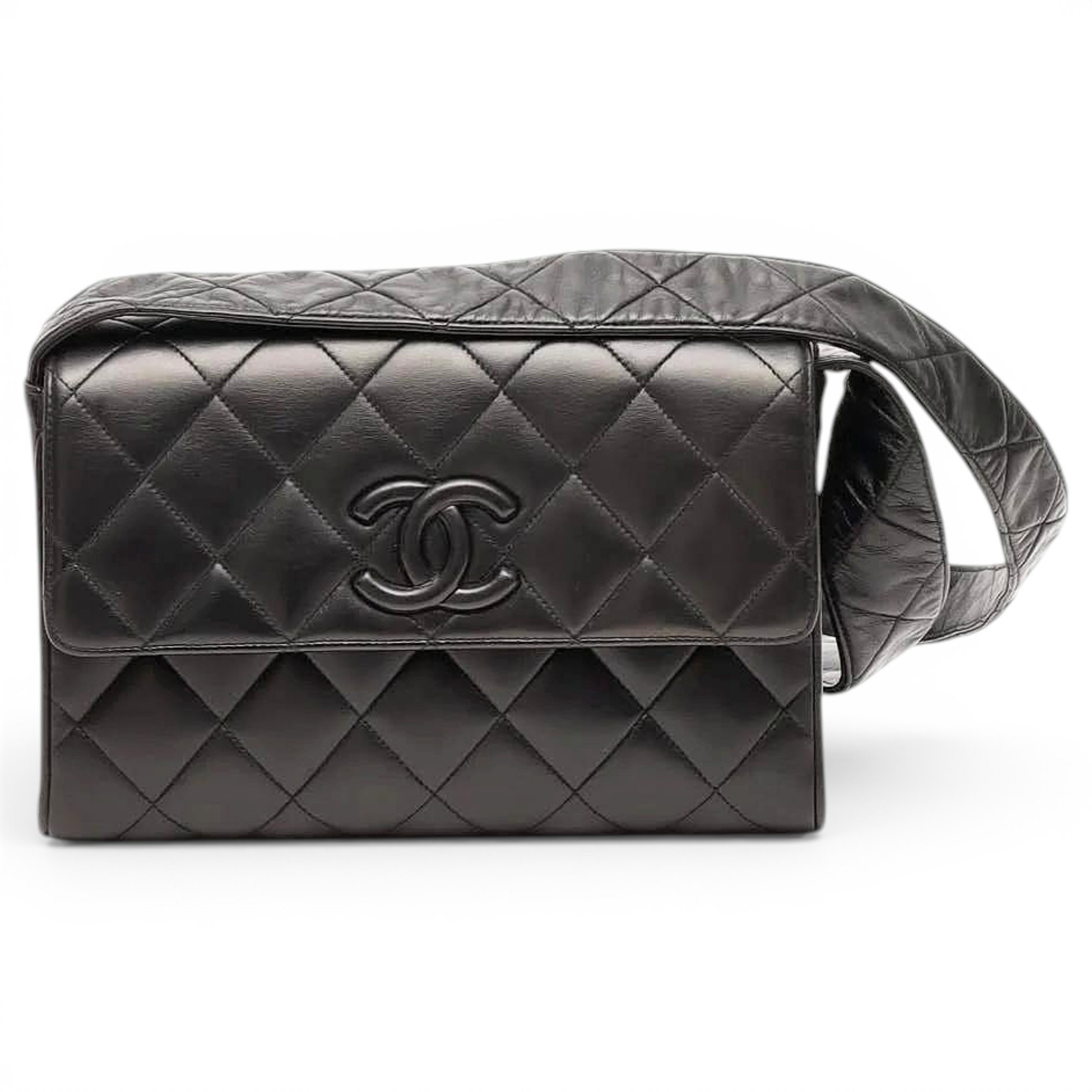 Trendy CC Quilted leather handbag