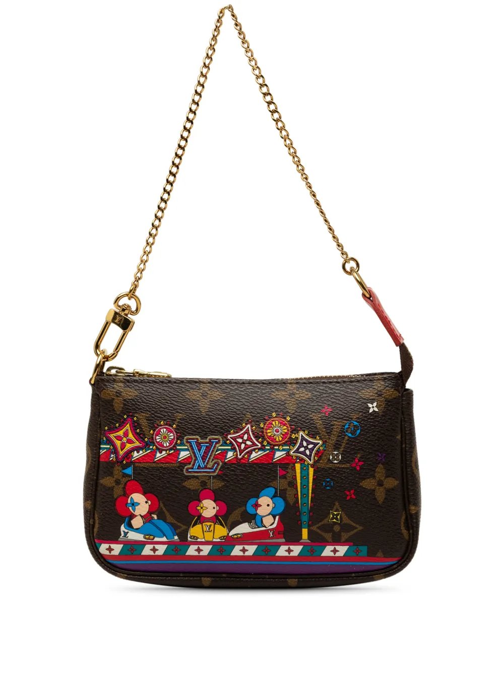 2020 Monogram Vivienne Christmas Mini Pochette Accessoires shoulder bag