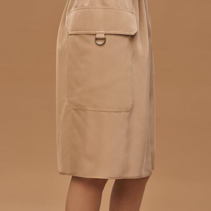 Beige Zénith Wrap Skirt