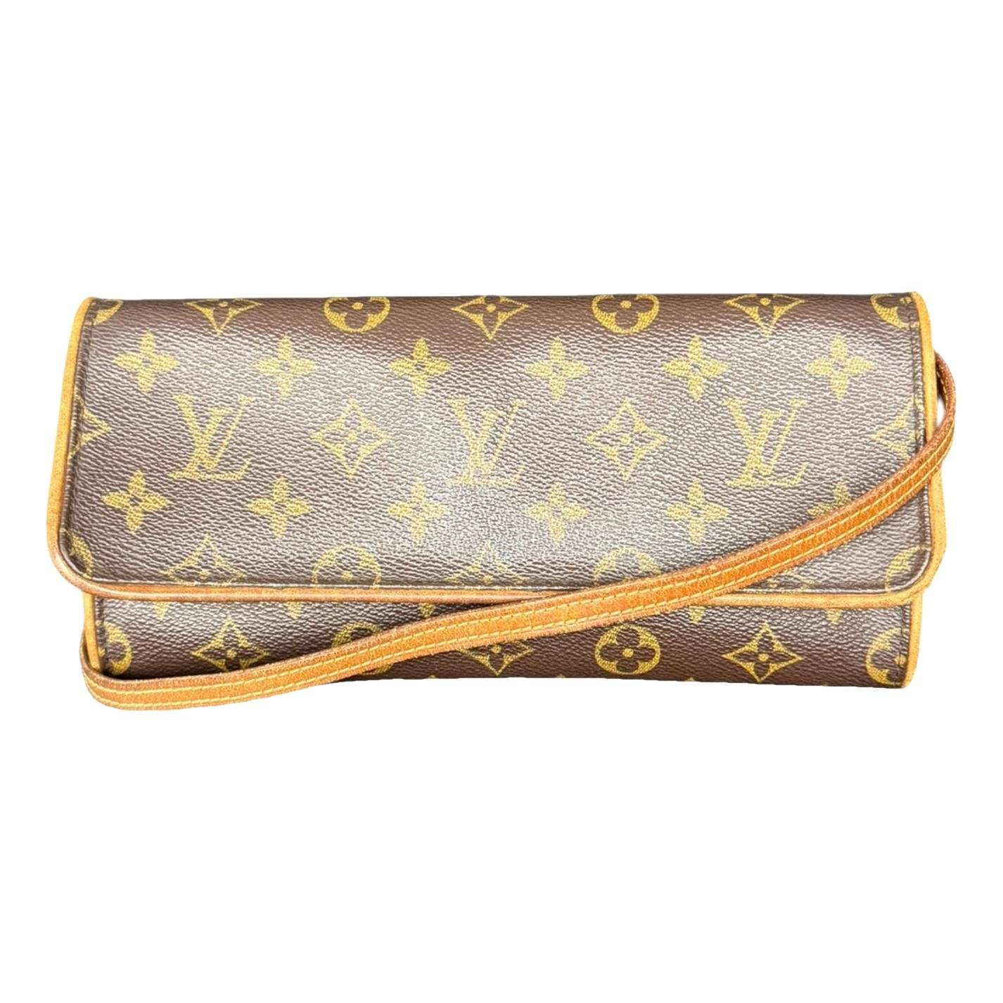 Twin leather crossbody bag