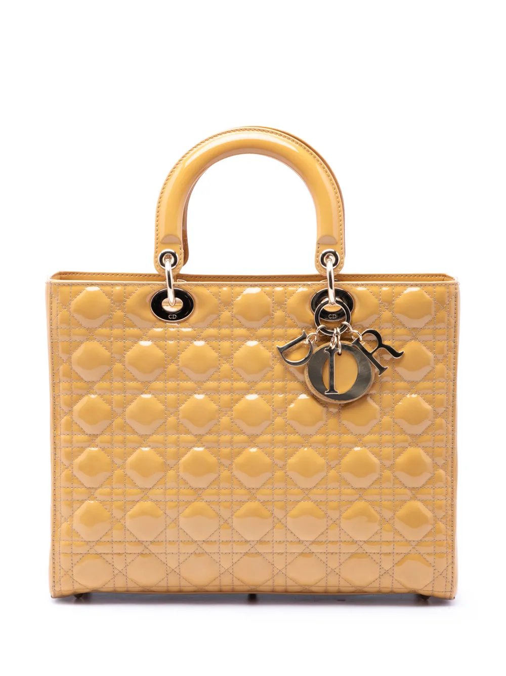 2011 Large Patent Cannage Lady Dior satchel