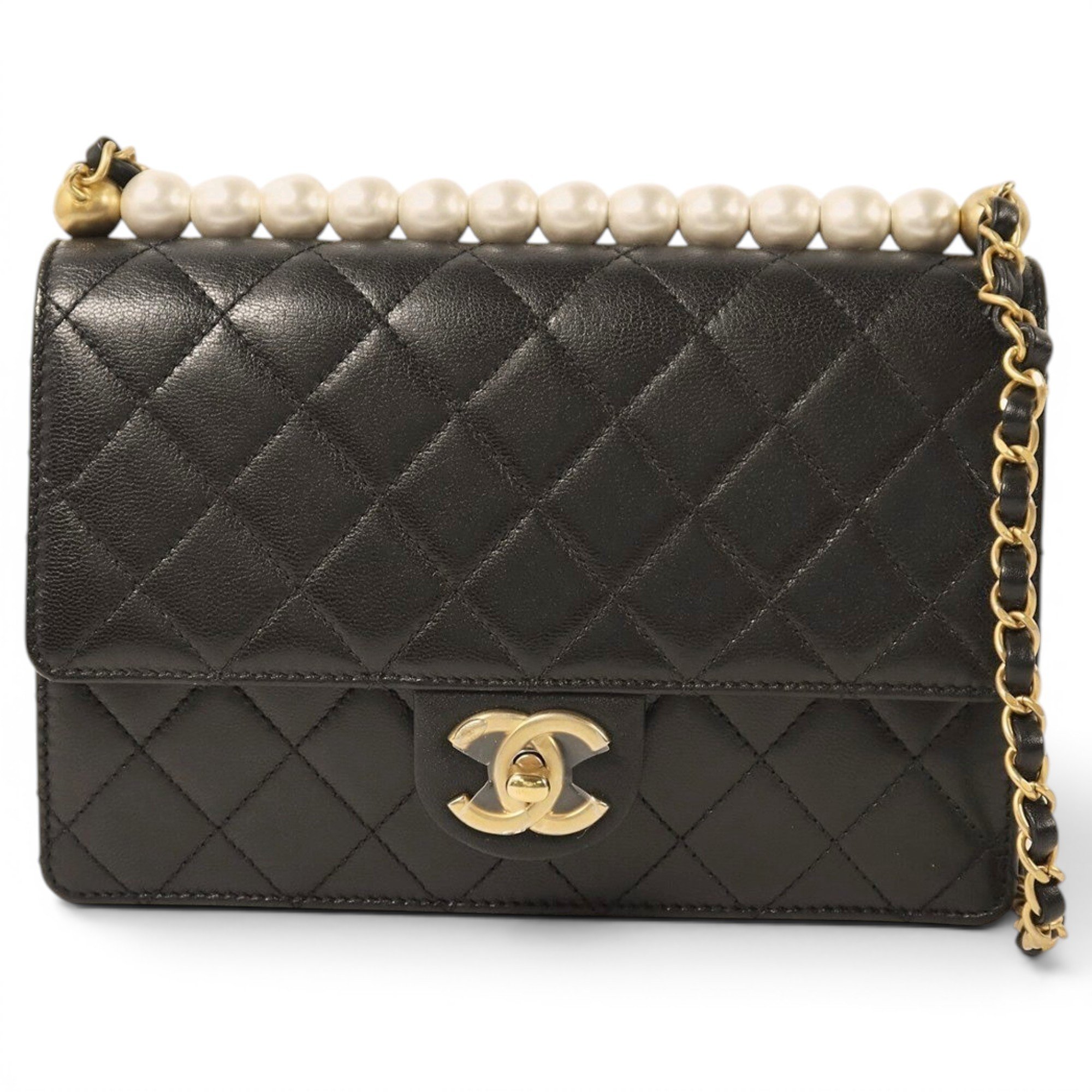 Leather clutch bag