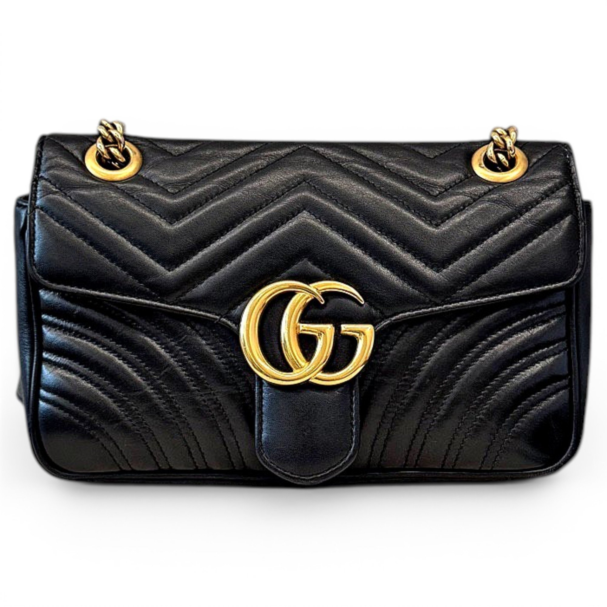 GG Marmont Flap leather handbag