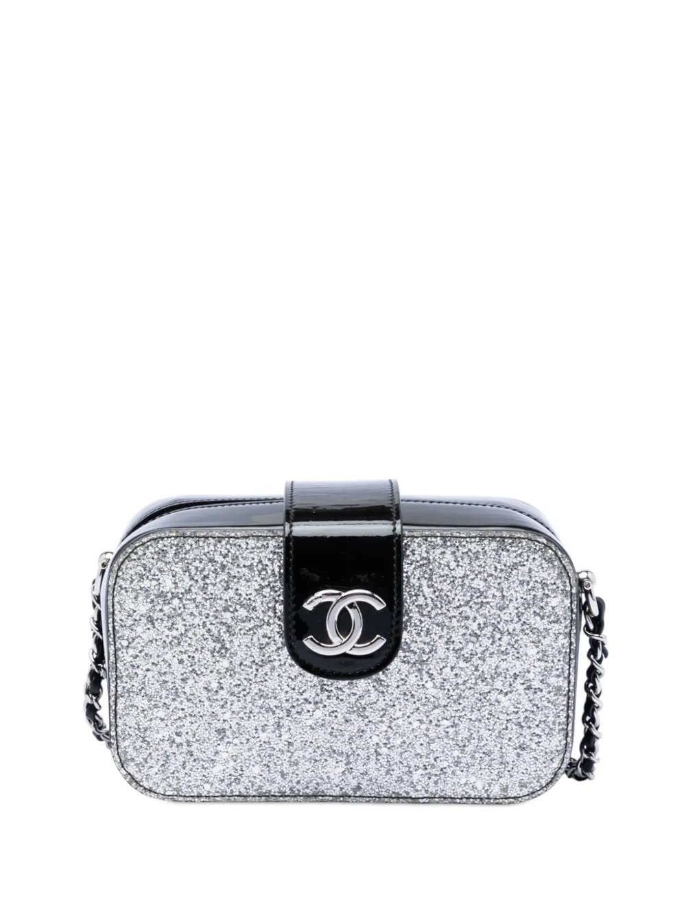 2017-2018 Glitter Patent Evening On The Moon Camera Case crossbody bag