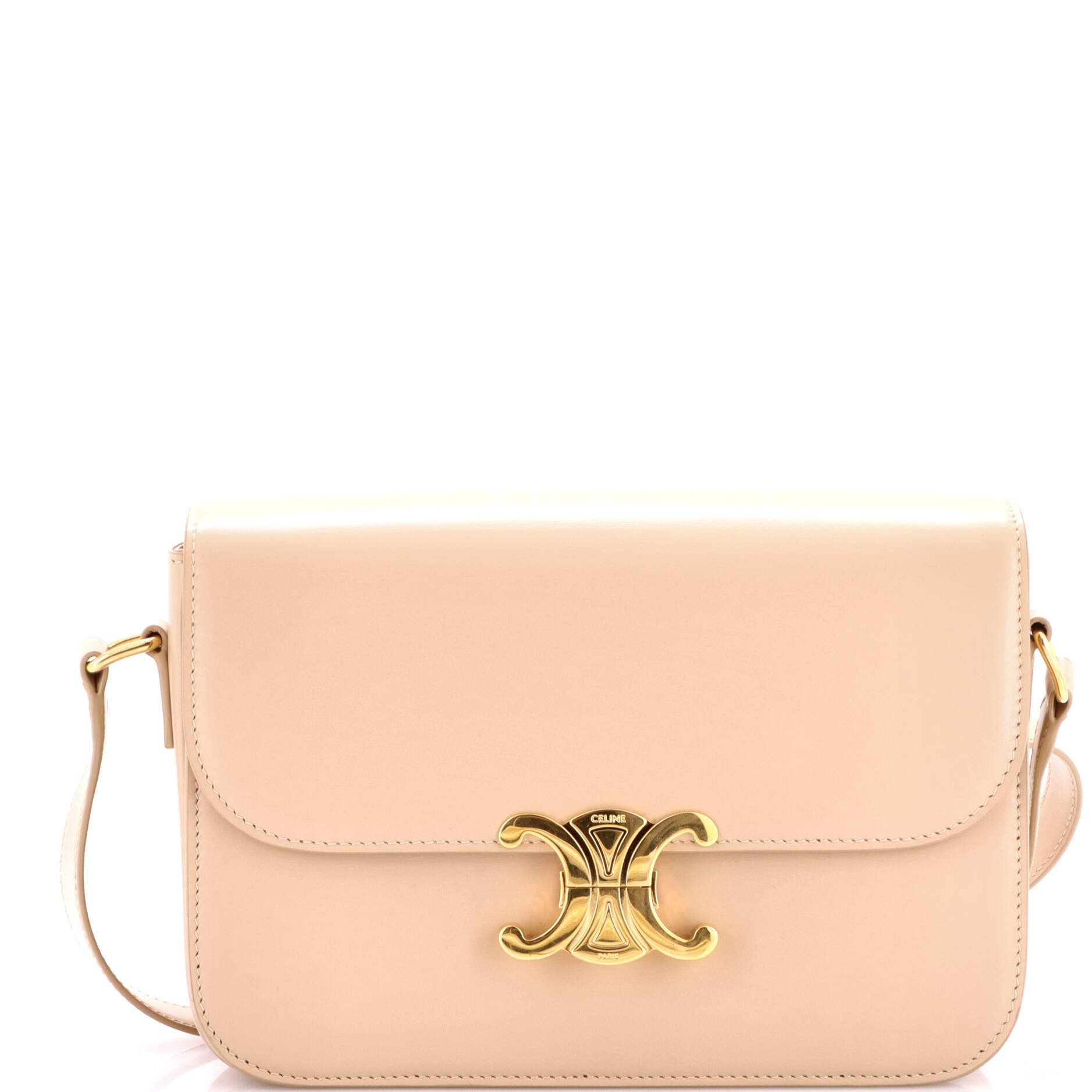 Celine Triomphe Shoulder Bag Smooth Calfskin Medium