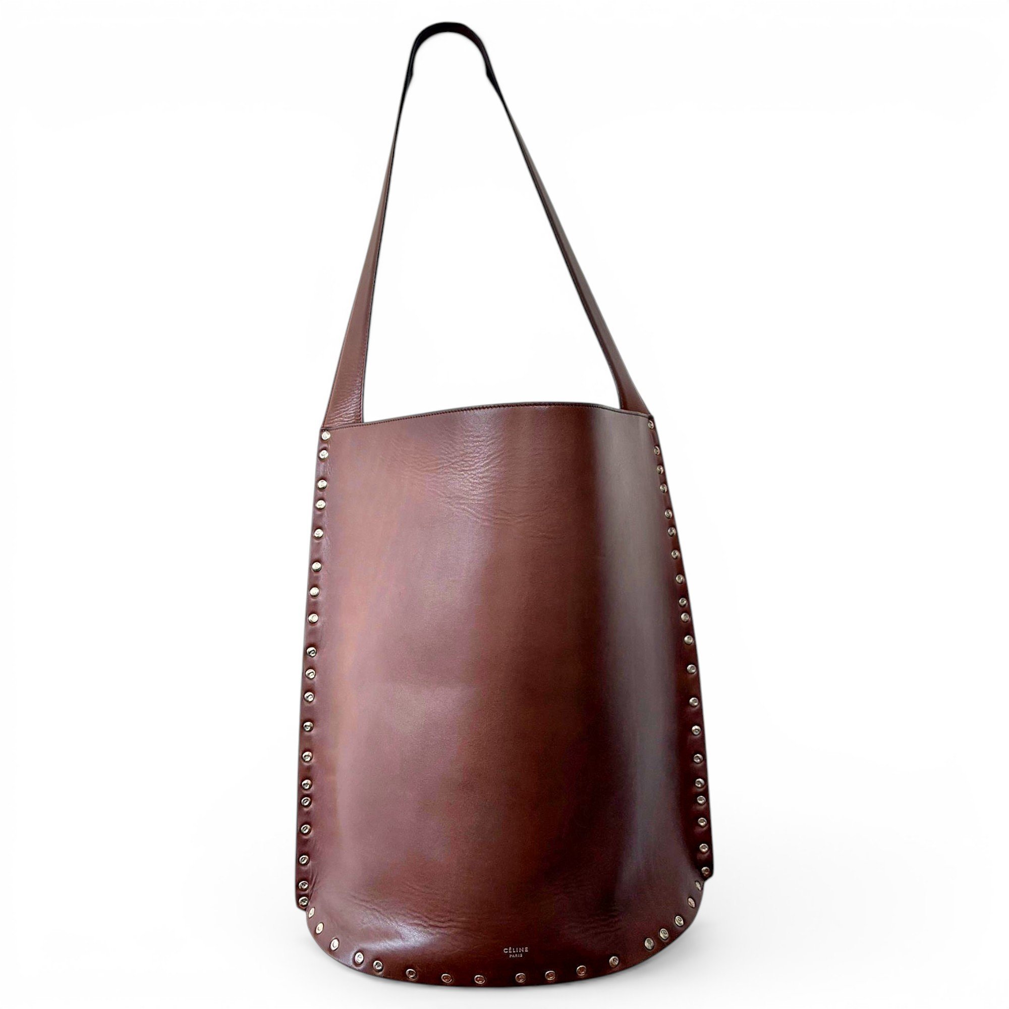 Biker leather handbag