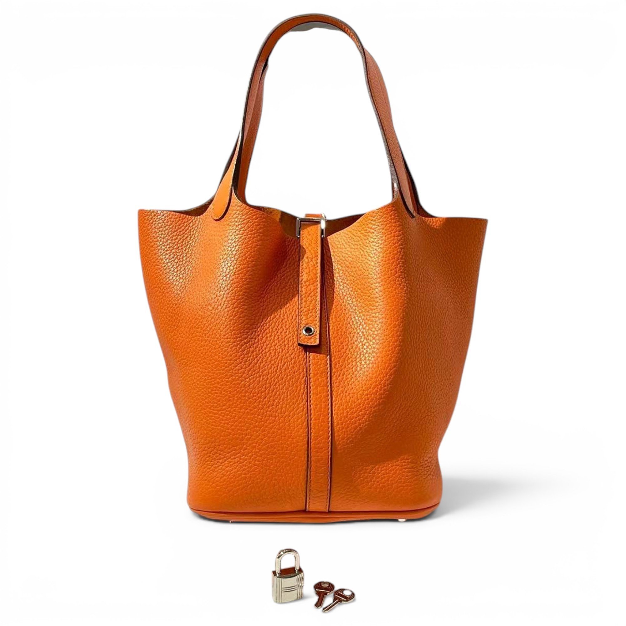 Picotin leather handbag