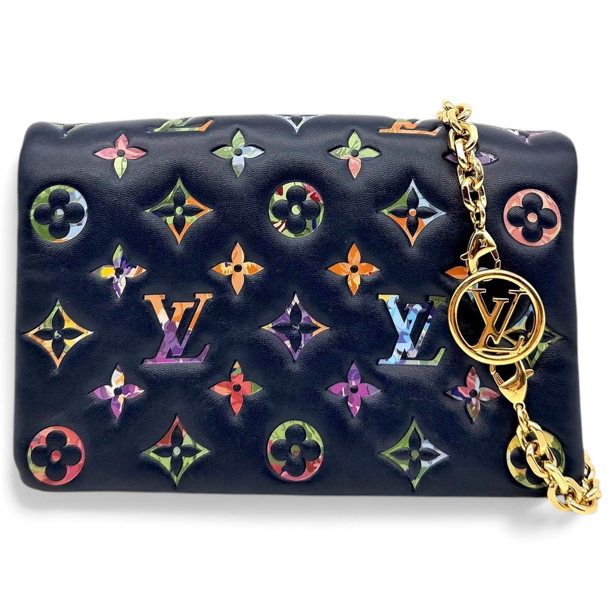 Coussin Flap leather crossbody bag