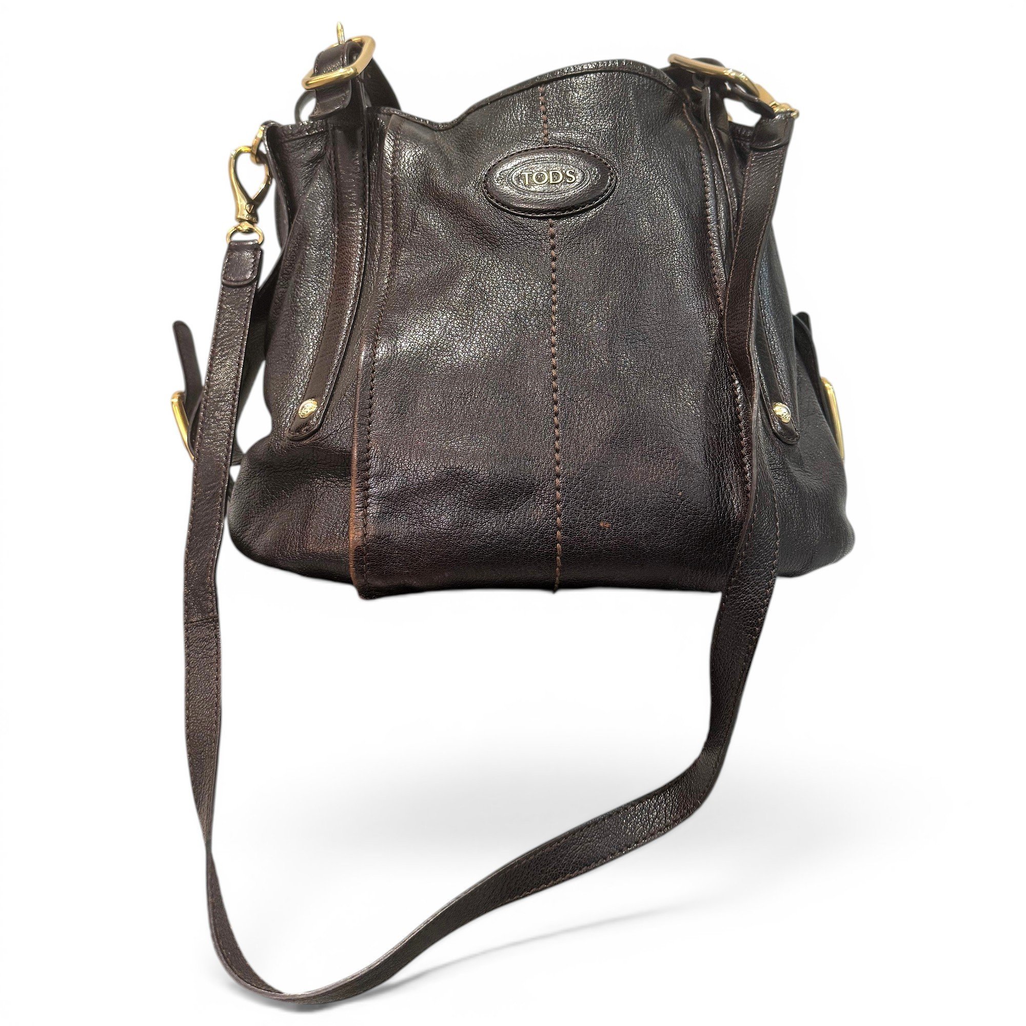 D Bag leather handbag